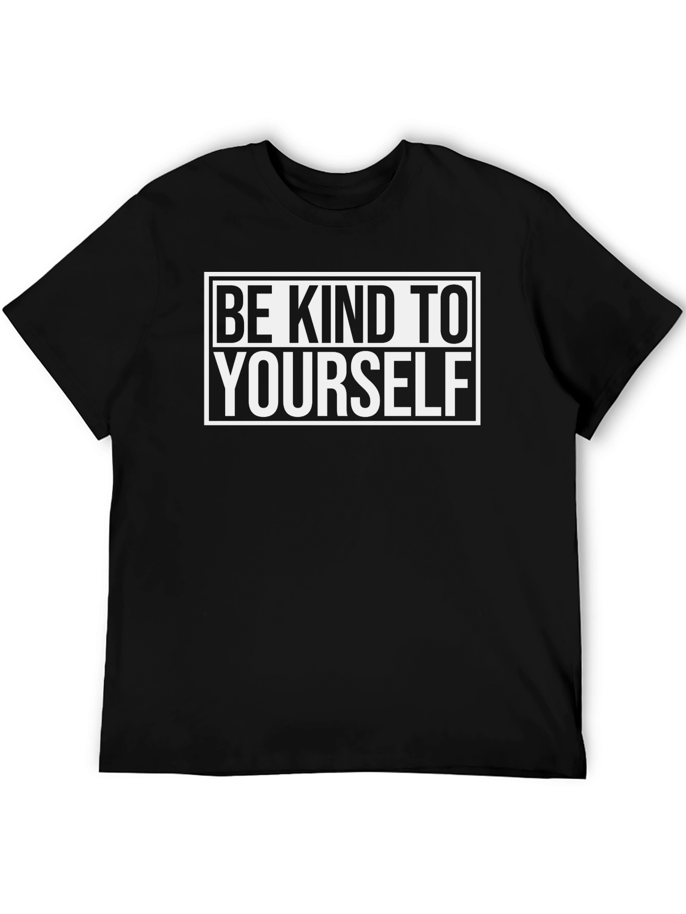 Be Kind To Yourself Black Graphic Tee