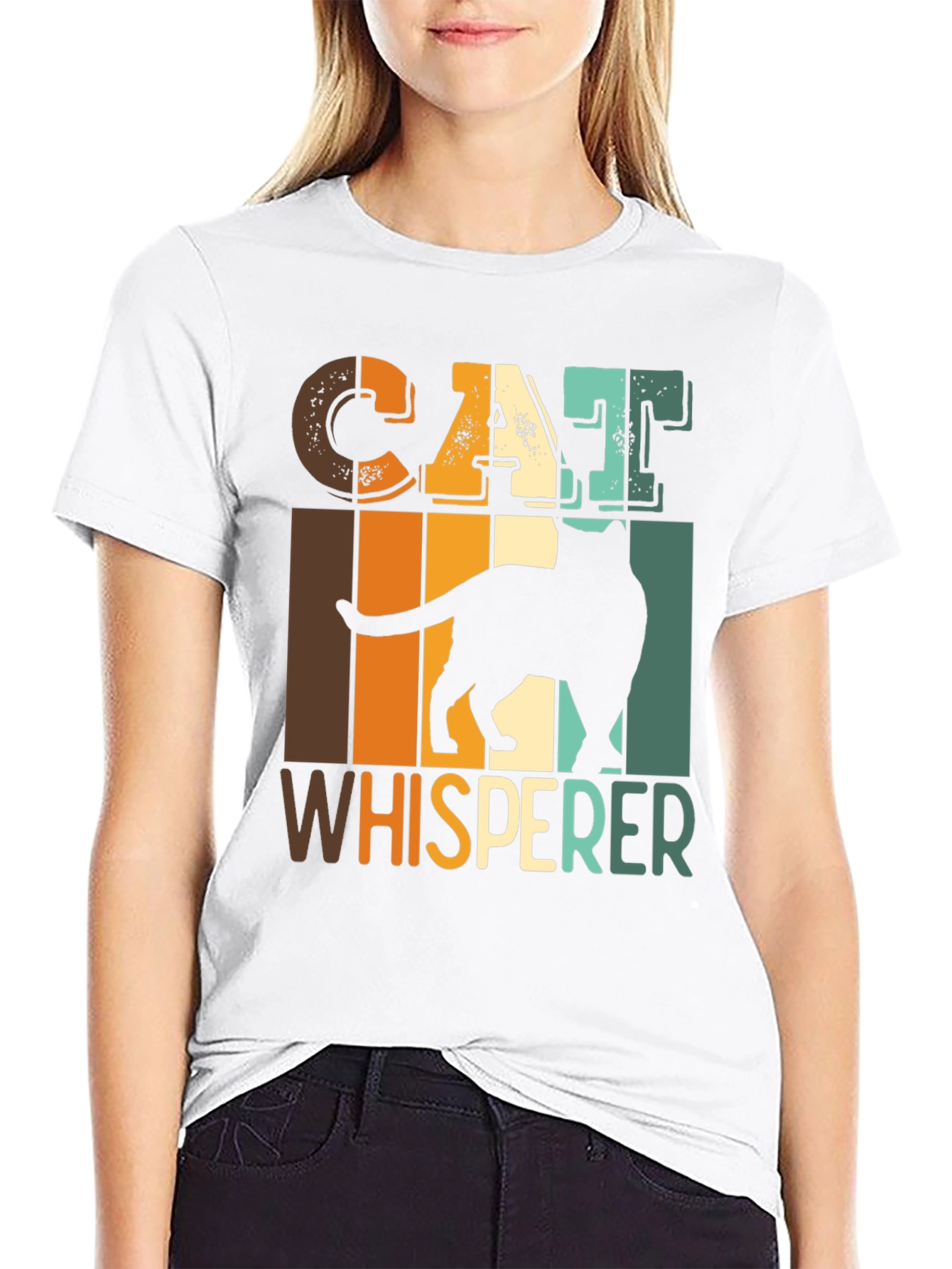 Cat Whisperer Graphic Tee - Retro Style