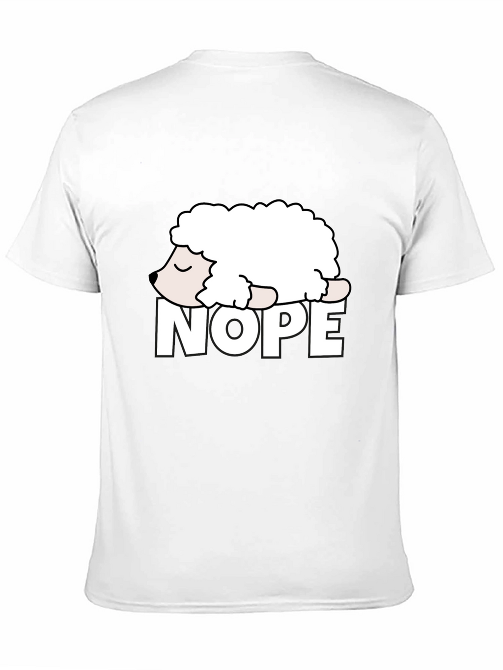 Nope Sheep Graphic Tee - Lazy Humor T-Shirt