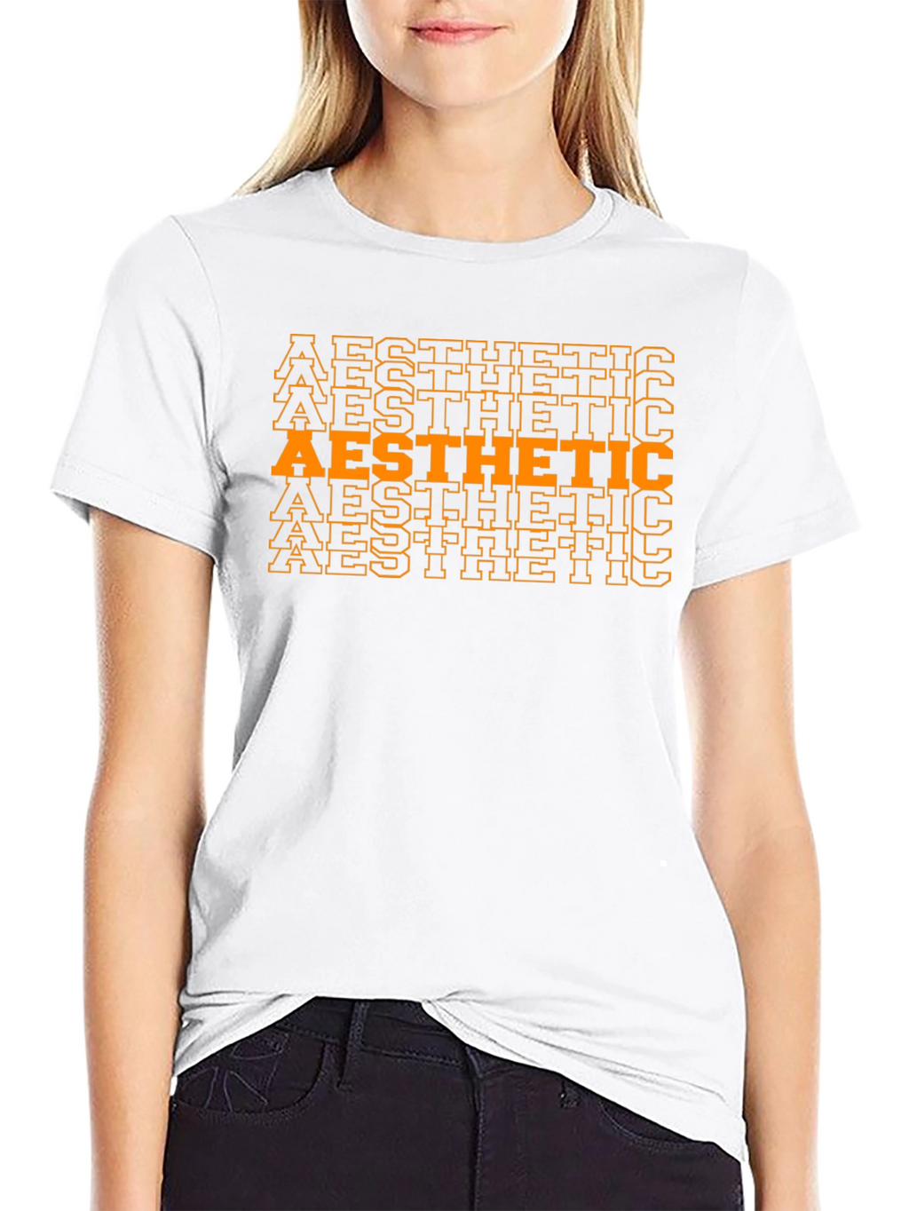 Aesthetic Stacked Graphic Tee - Modern Style