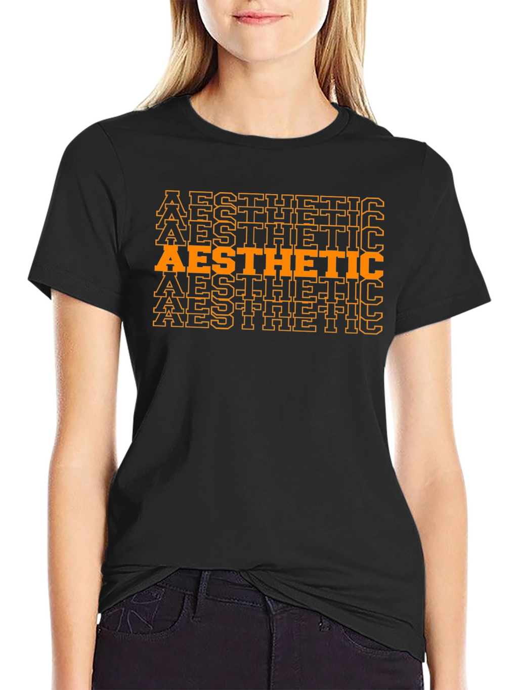Aesthetic Stacked Graphic Tee - Modern Style