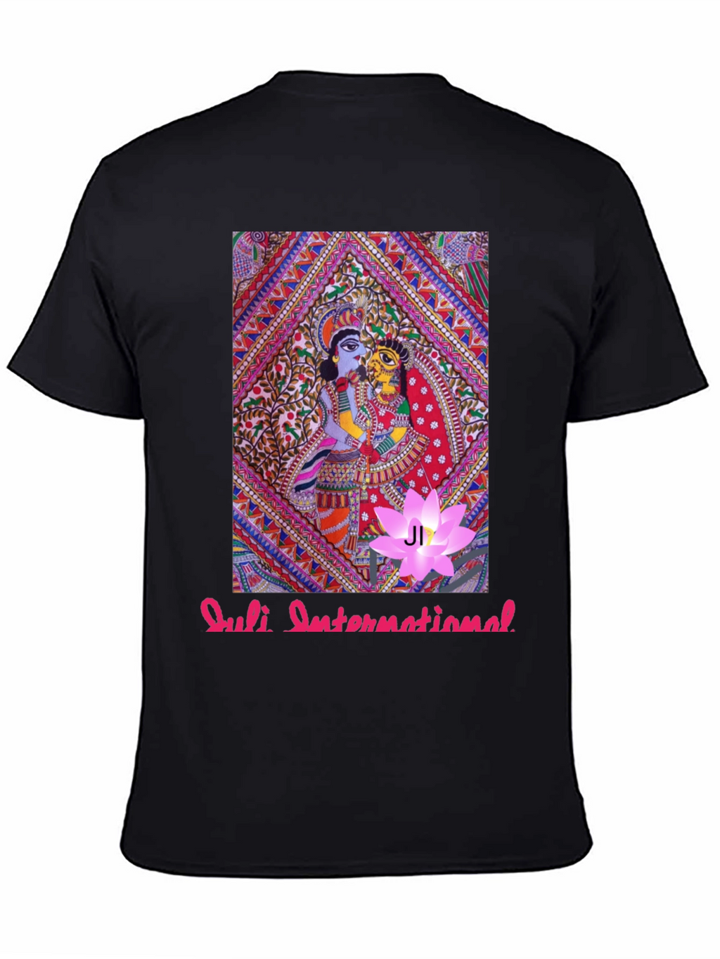 Artistic Print Black T-Shirt