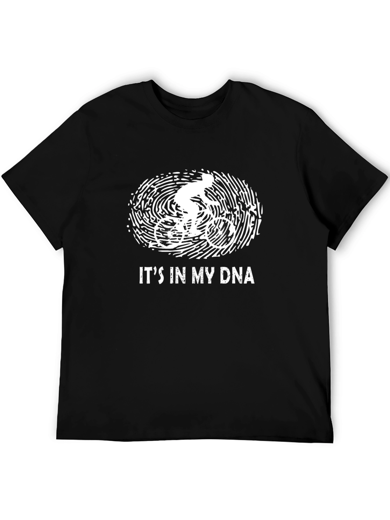 Cyclist DNA Graphic Tee - Black Cotton T-Shirt