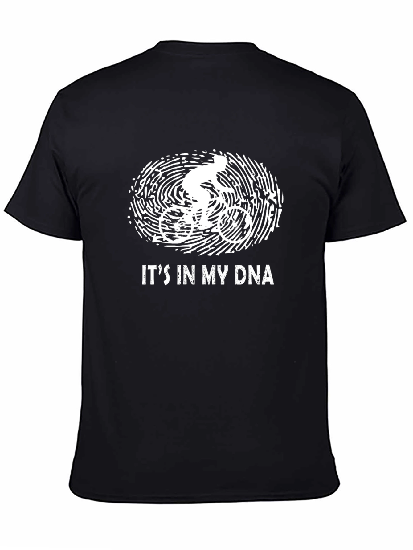 Cyclist DNA Graphic Tee - Black Cotton T-Shirt