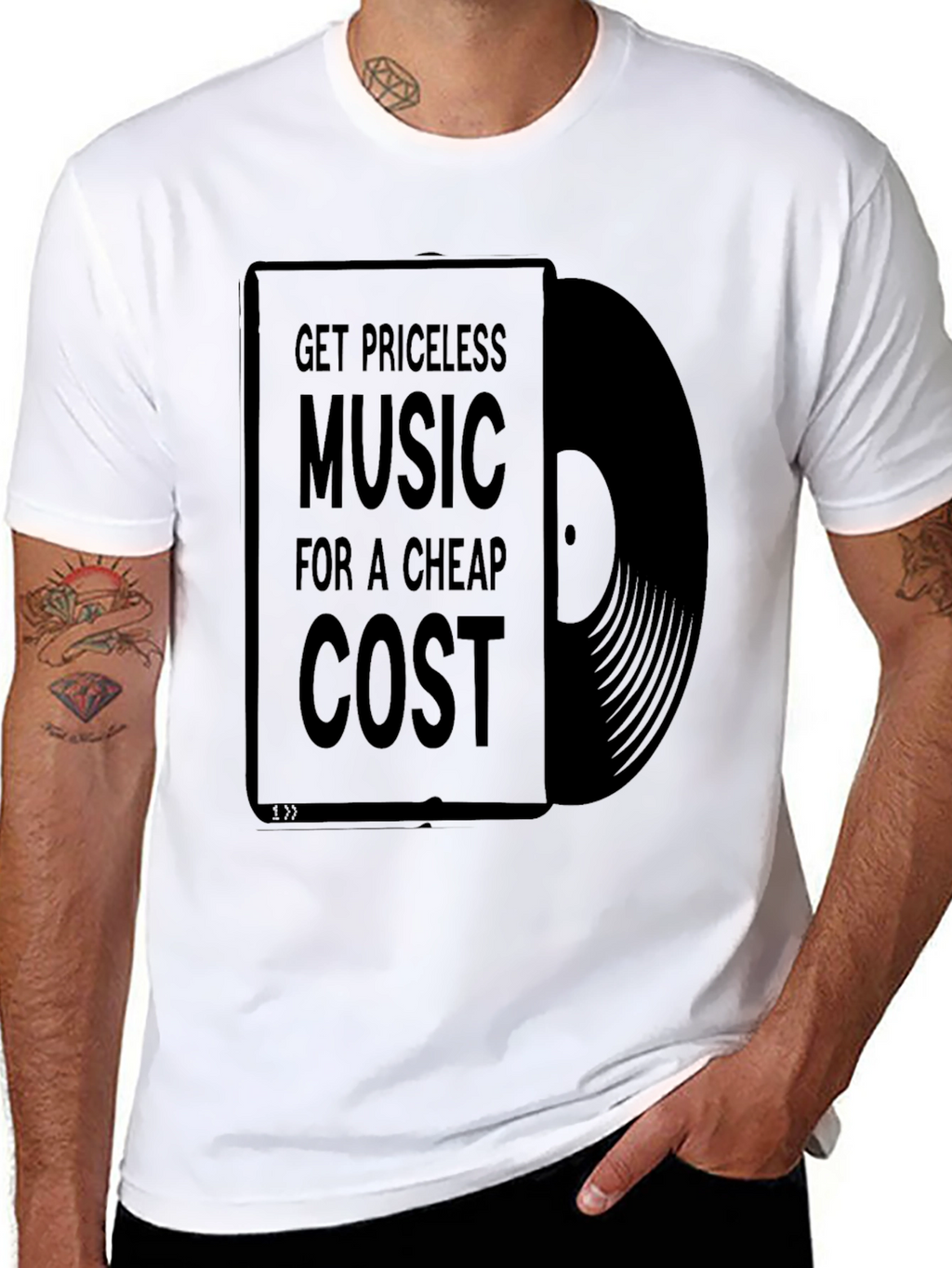 Priceless Music Black Graphic Tee