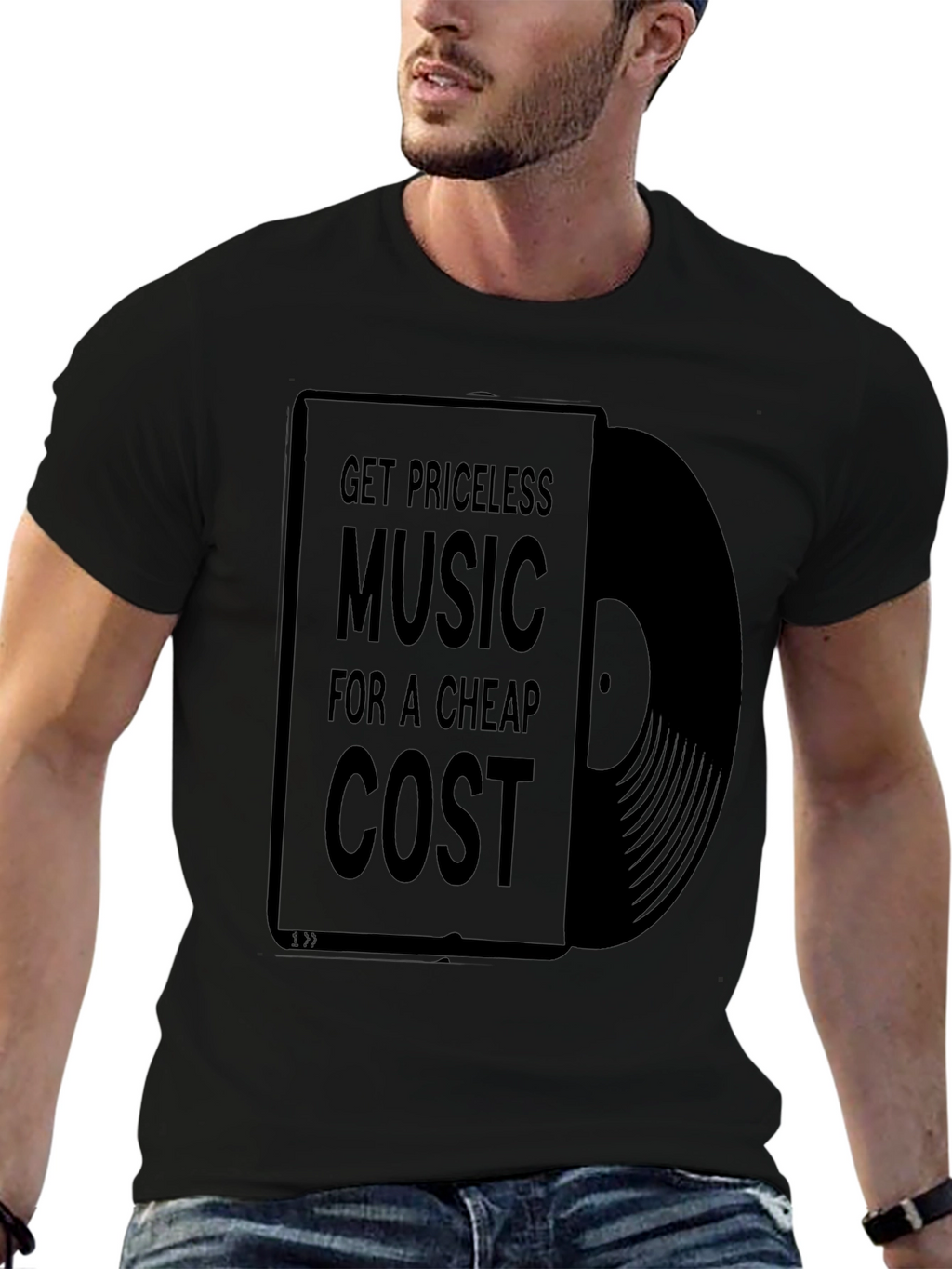 Priceless Music Black Graphic Tee