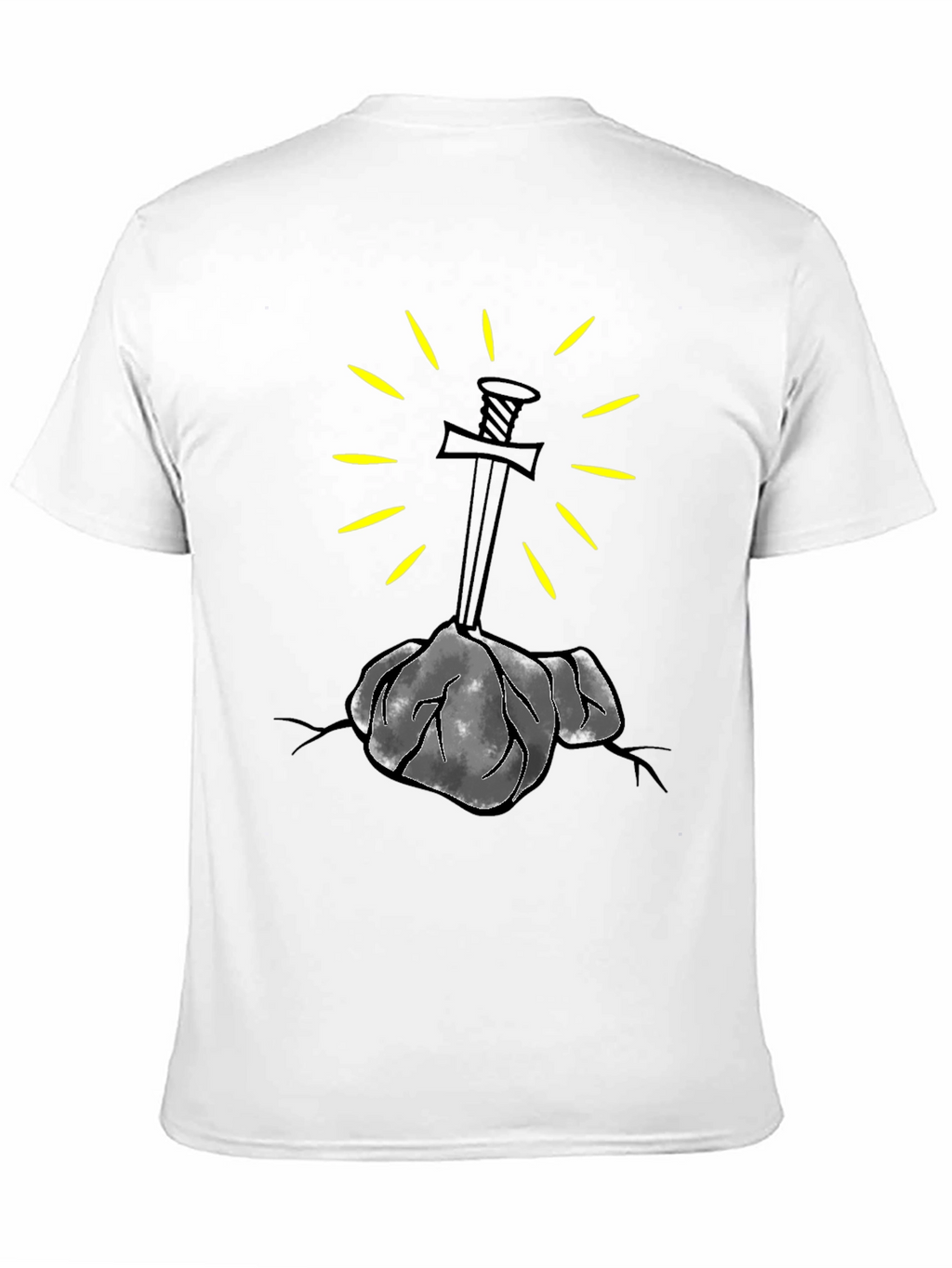 Sword in Stone Graphic Tee - Black
