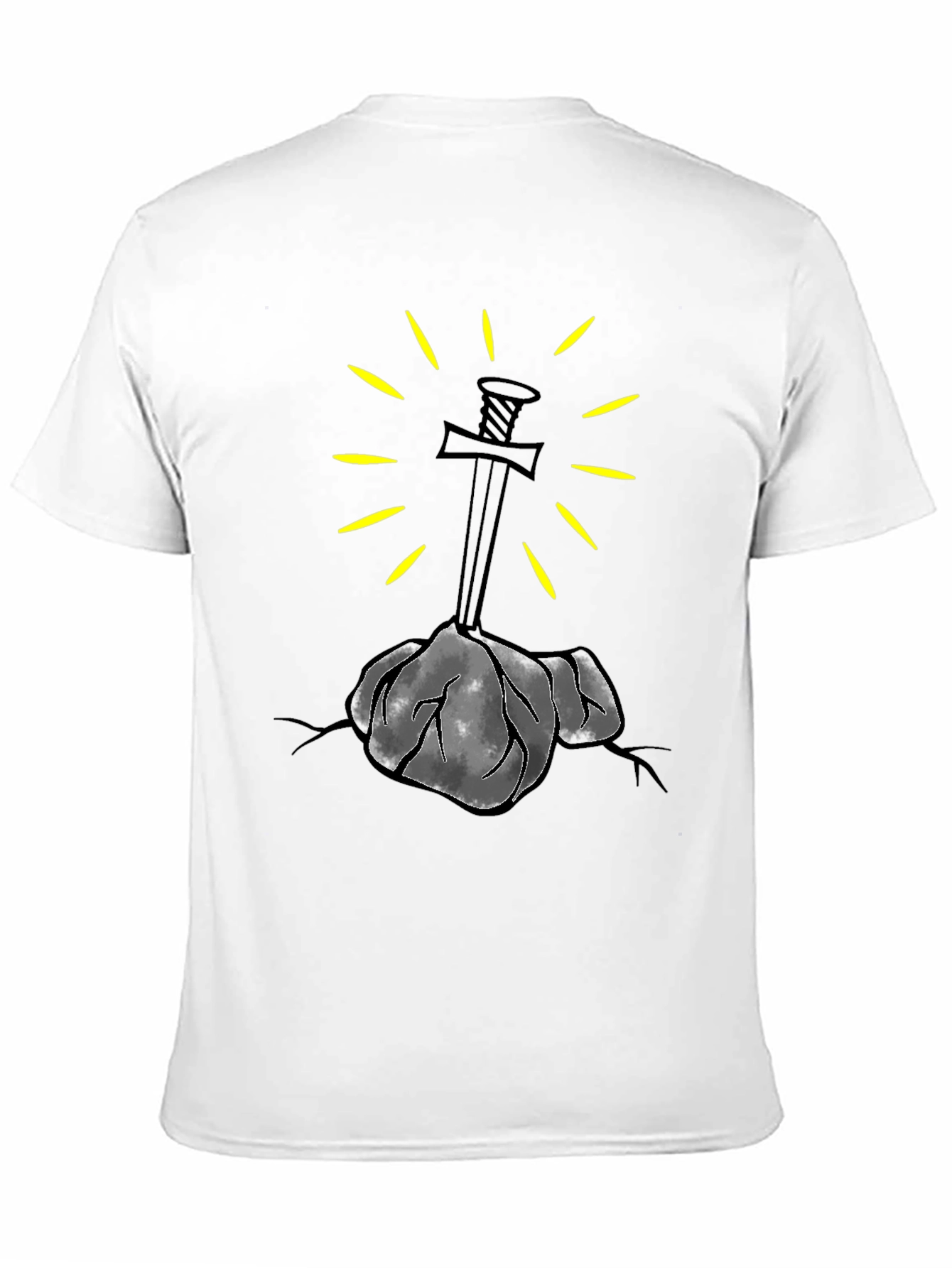 Sword in Stone Graphic Tee - Black