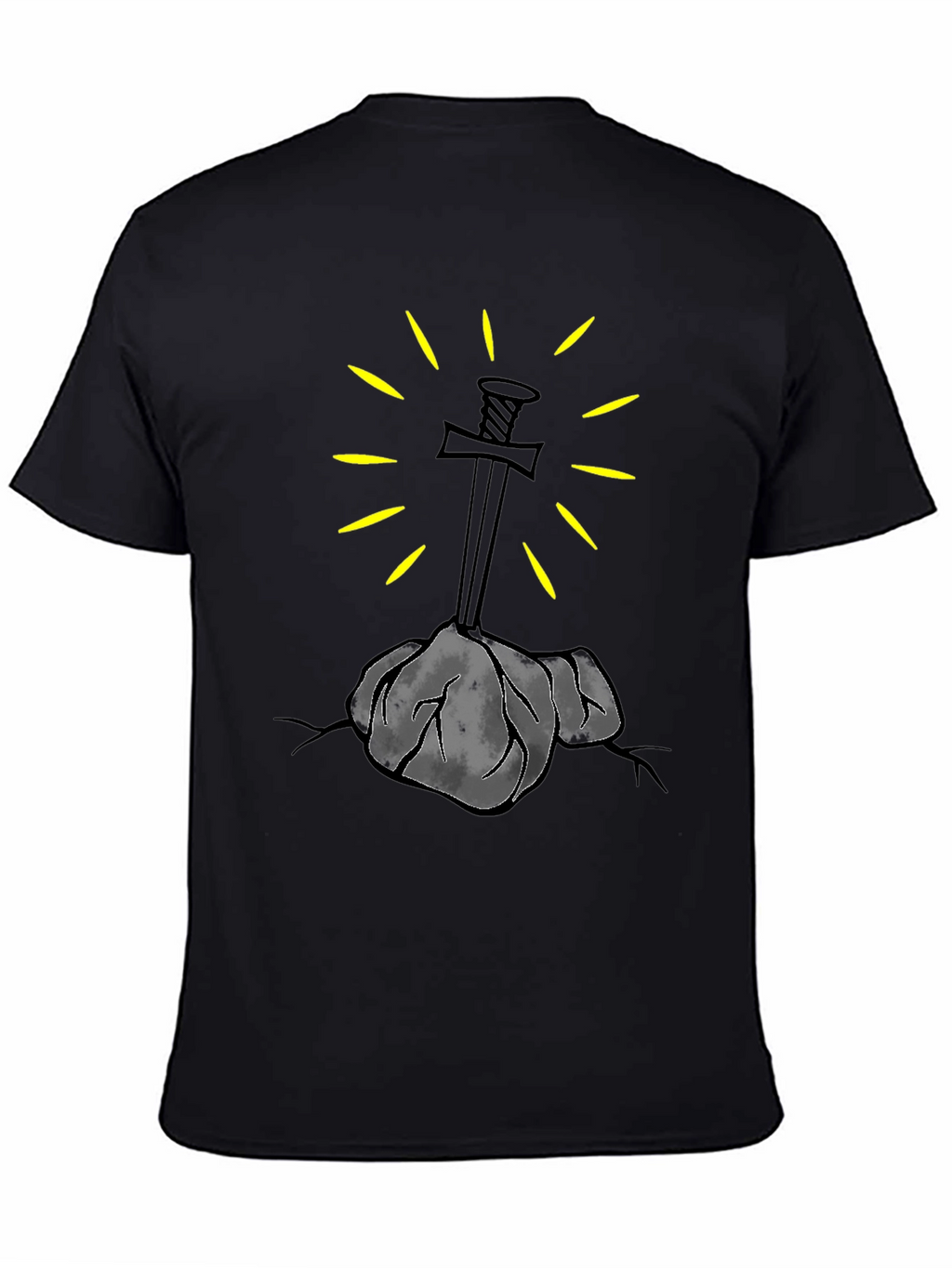 Sword in Stone Graphic Tee - Black
