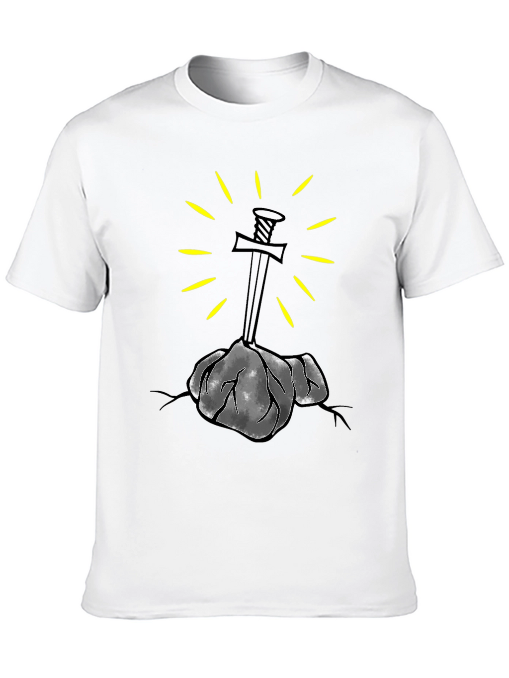 Sword in Stone Graphic Tee - Black