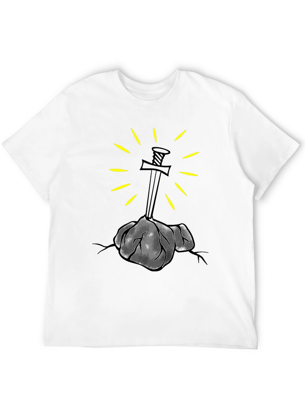 Sword in Stone Graphic Tee - Black