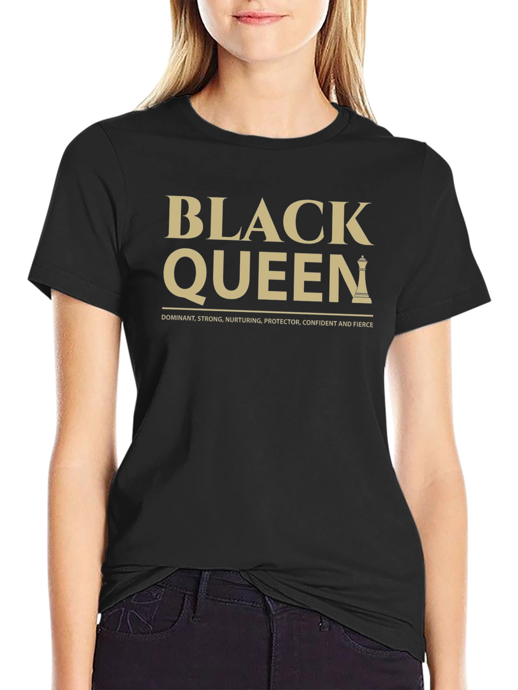 Black Queen T-Shirt: Dominant Strong & Confident