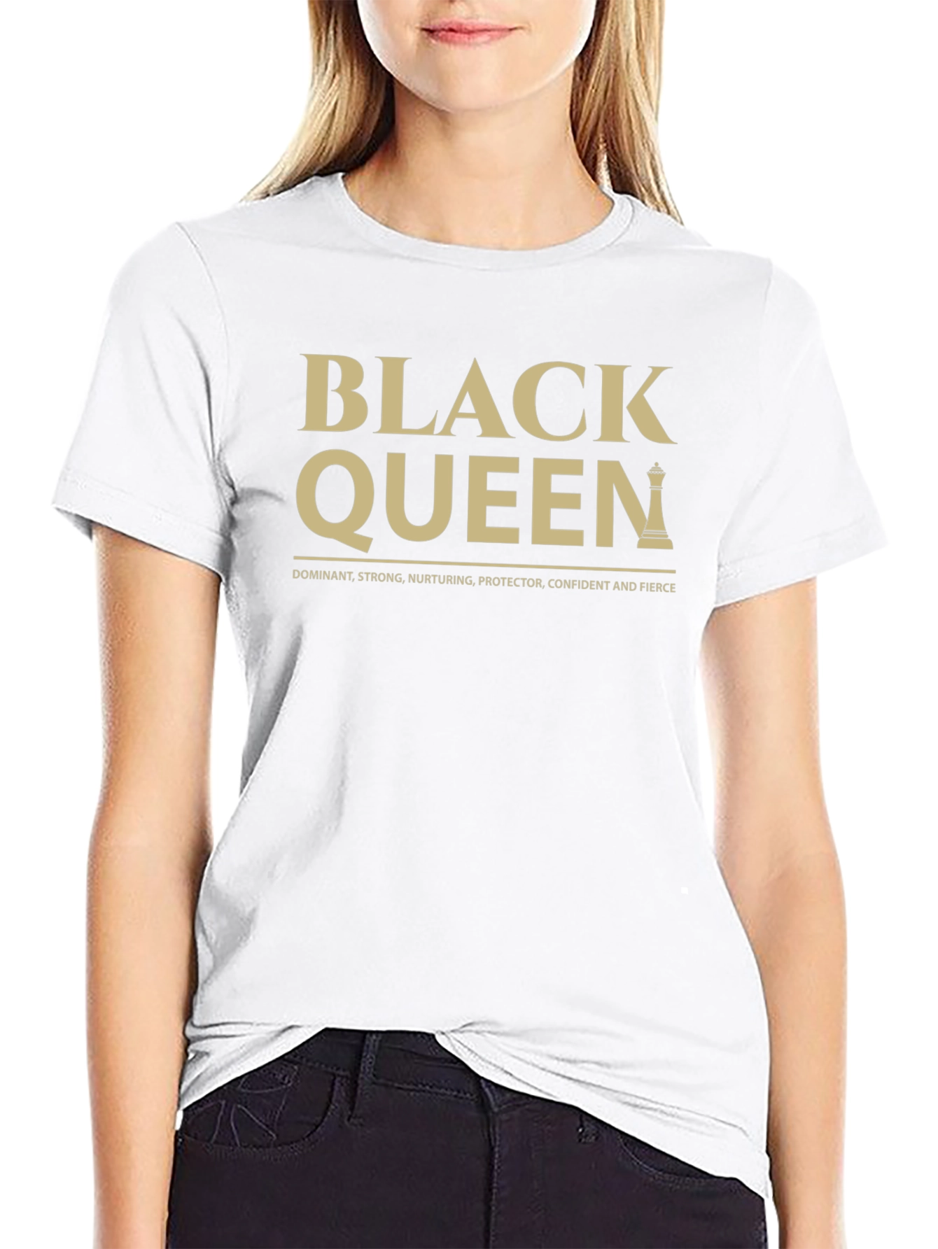 Black Queen T-Shirt: Dominant Strong & Confident