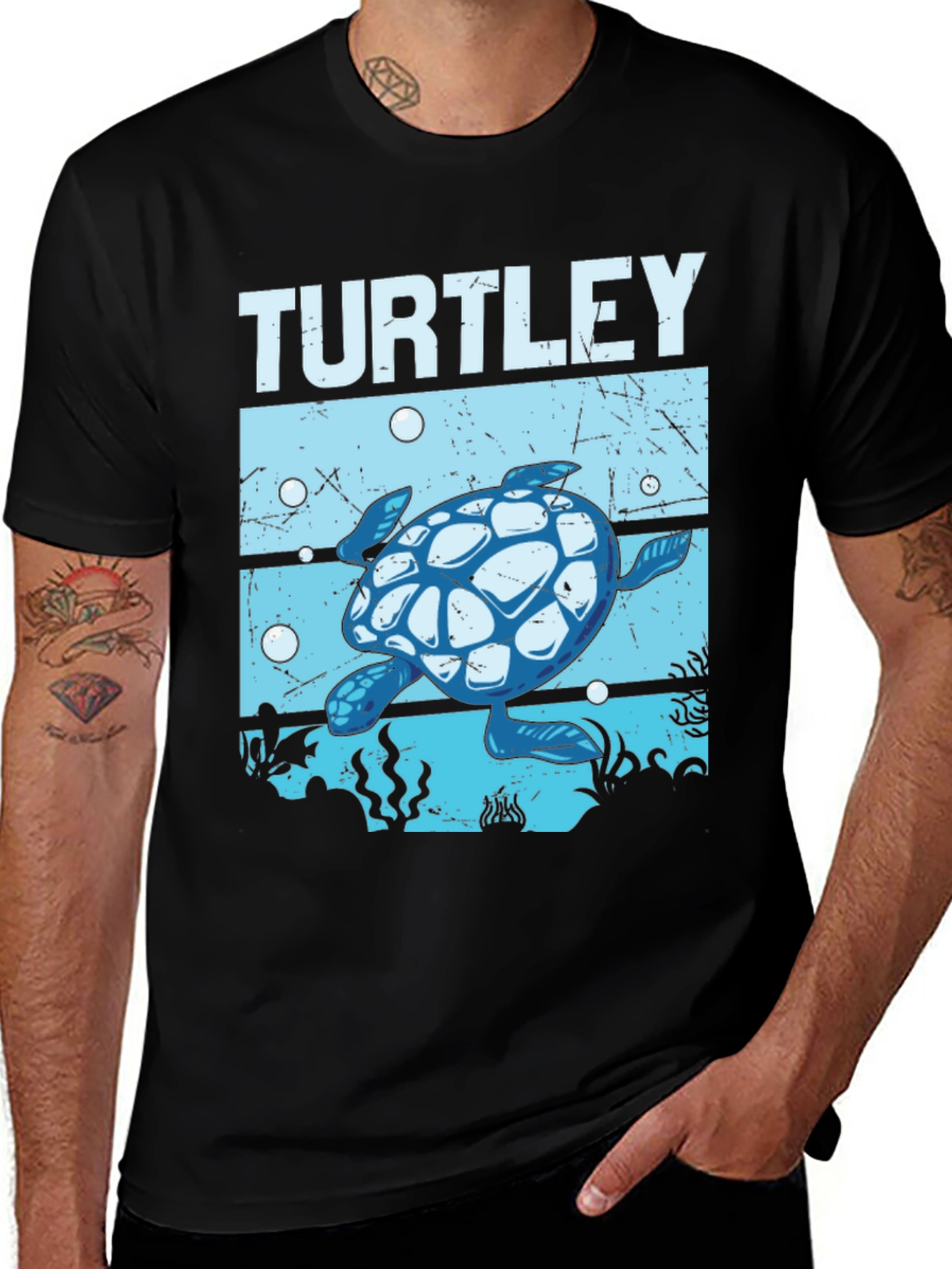 Turtley Cute Sea Turtle Graphic Tee