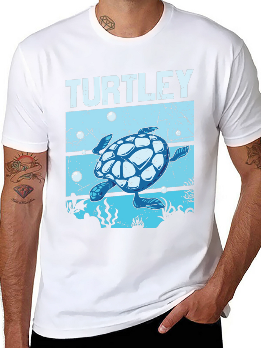 Turtley Cute Sea Turtle Graphic Tee