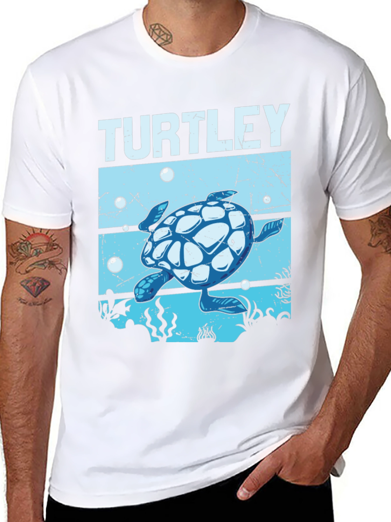 Turtley Cute Sea Turtle Graphic Tee