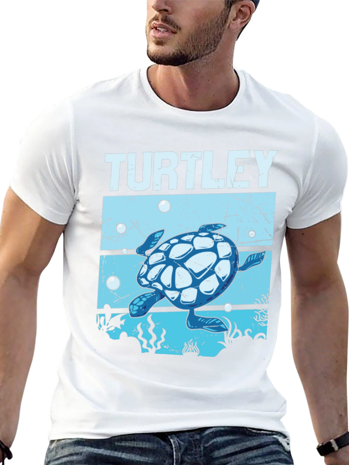 Turtley Cute Sea Turtle Graphic Tee