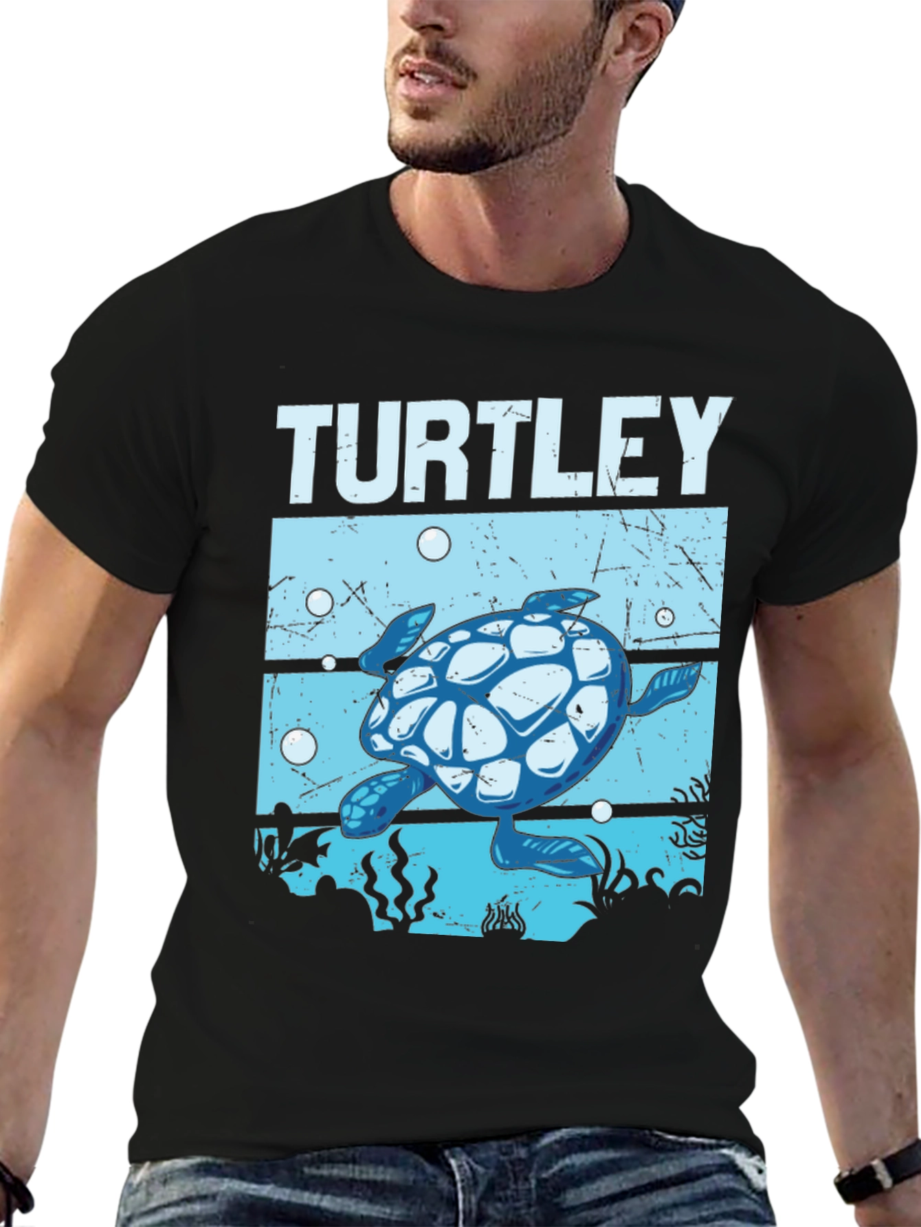Turtley Cute Sea Turtle Graphic Tee
