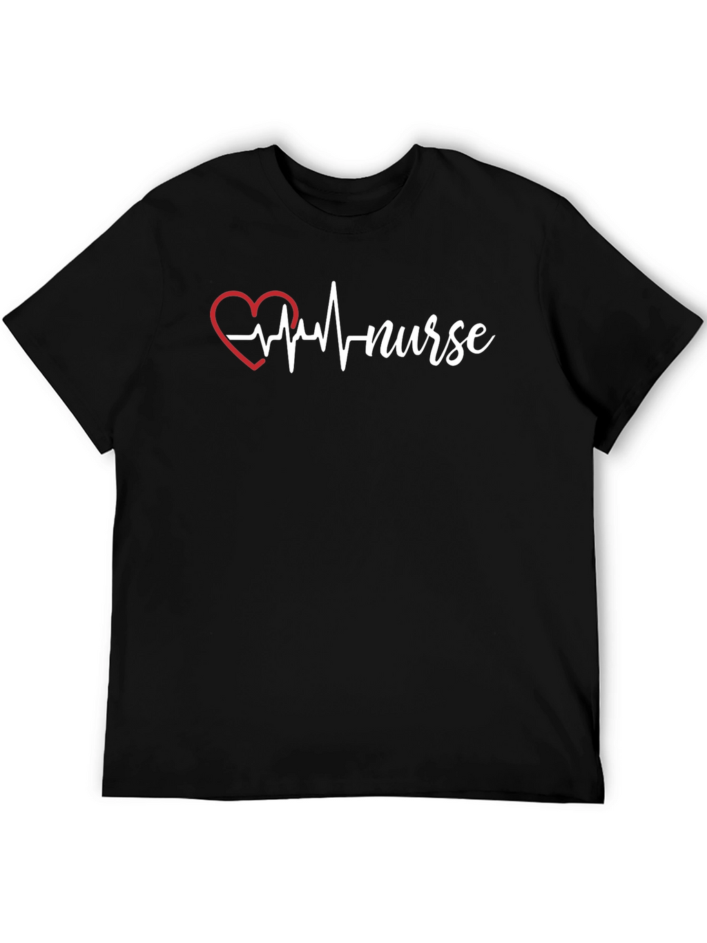 Nurse Heartbeat T-Shirt - Black
