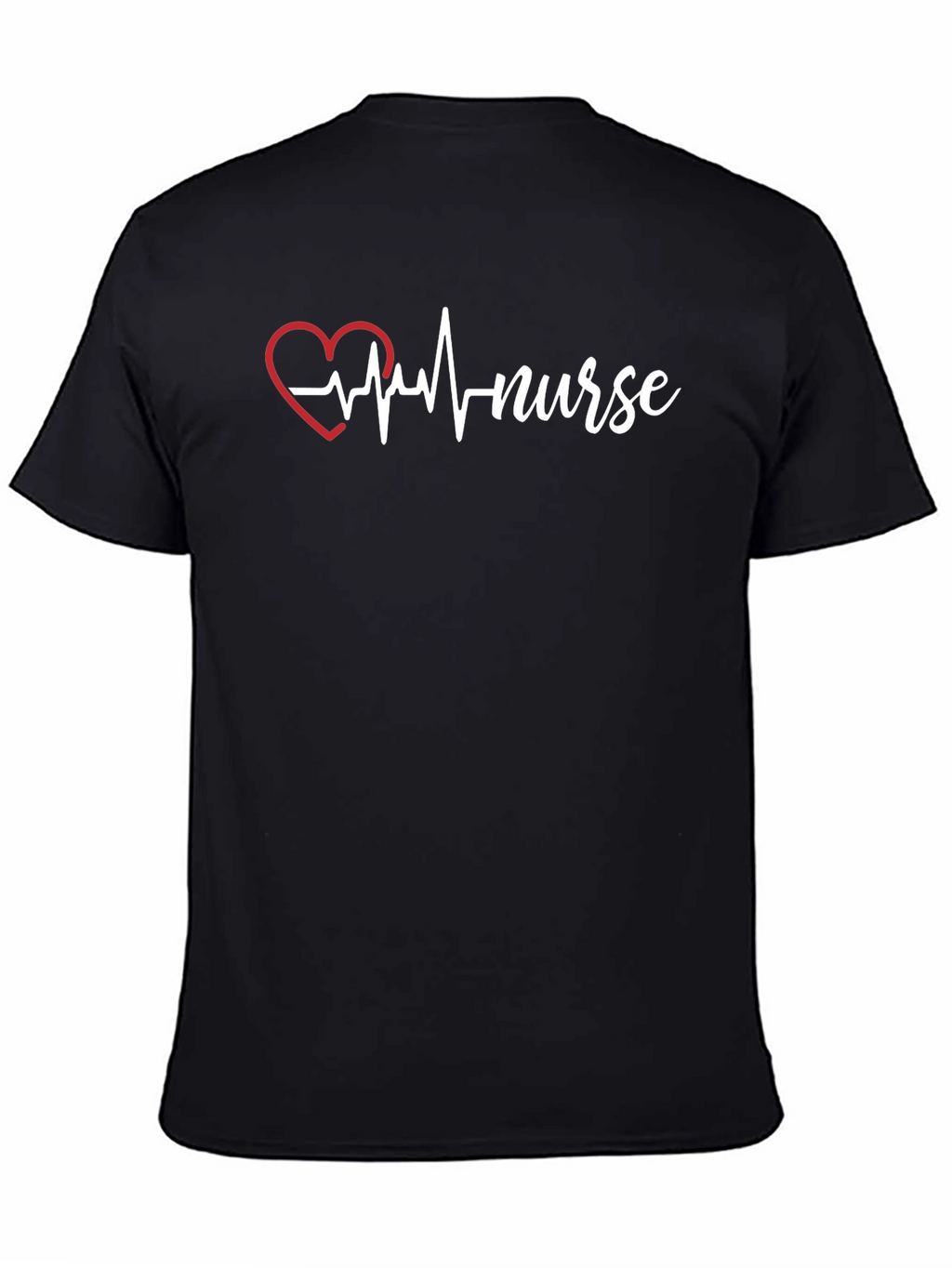 Nurse Heartbeat T-Shirt - Black