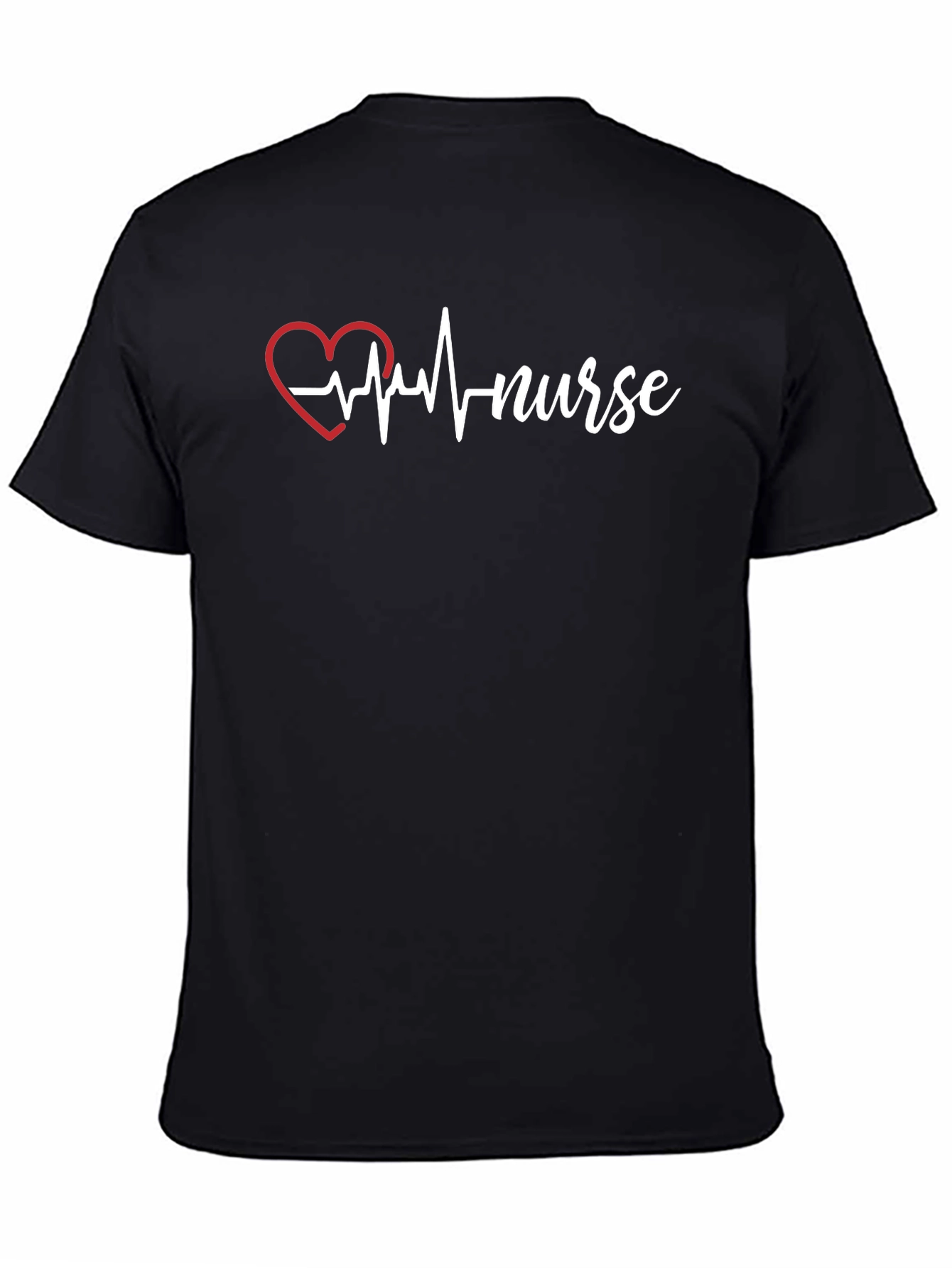Nurse Heartbeat T-Shirt - Black