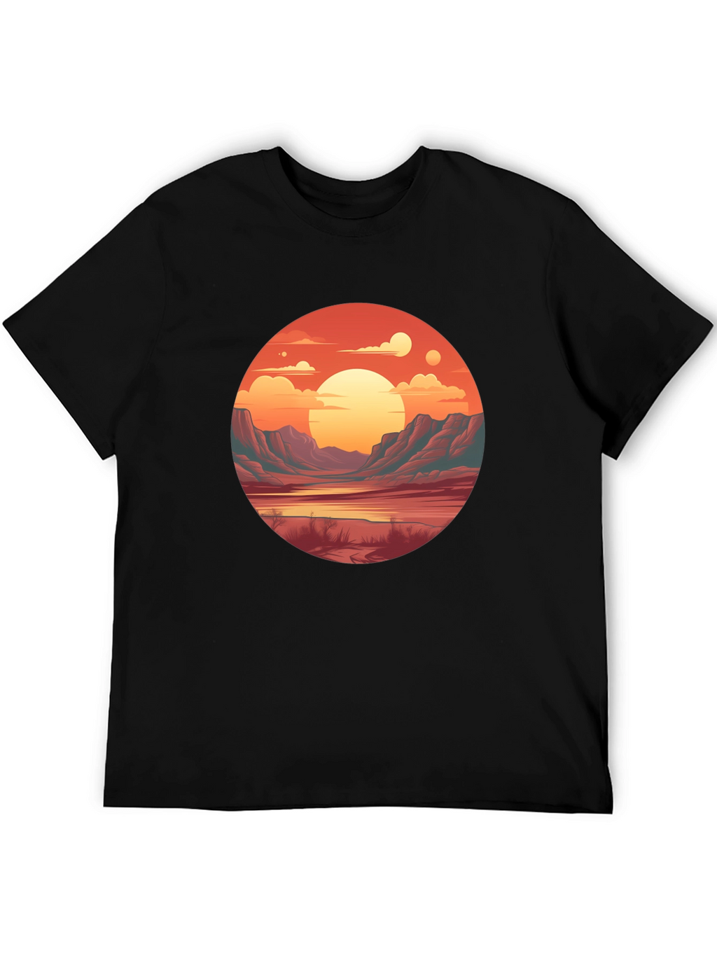 Sunset Vista Graphic Tee - Unisex Comfort