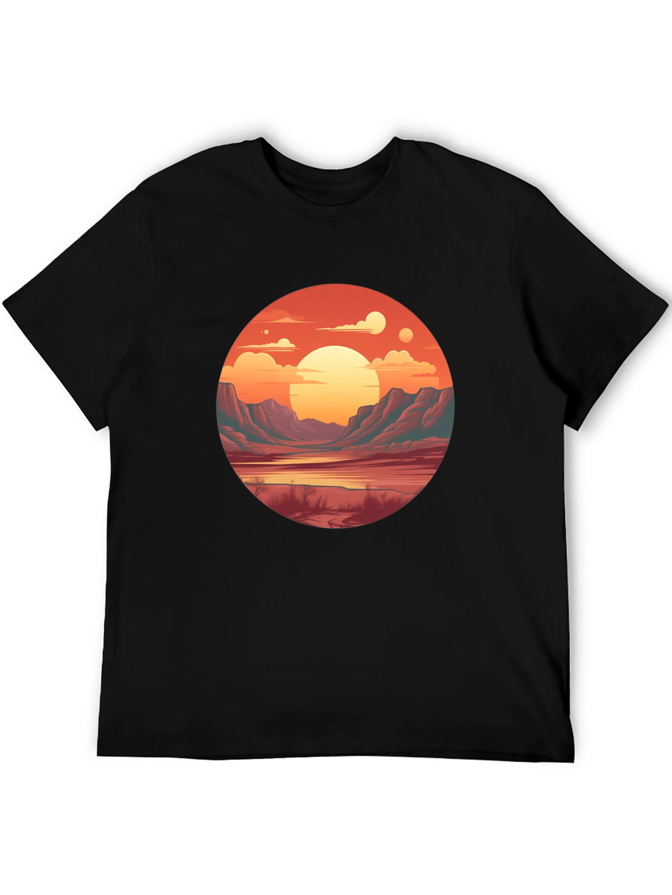 Sunset Vista Graphic Tee - Unisex Comfort