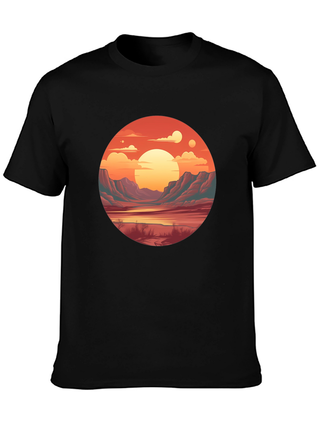 Sunset Vista Graphic Tee - Unisex Comfort