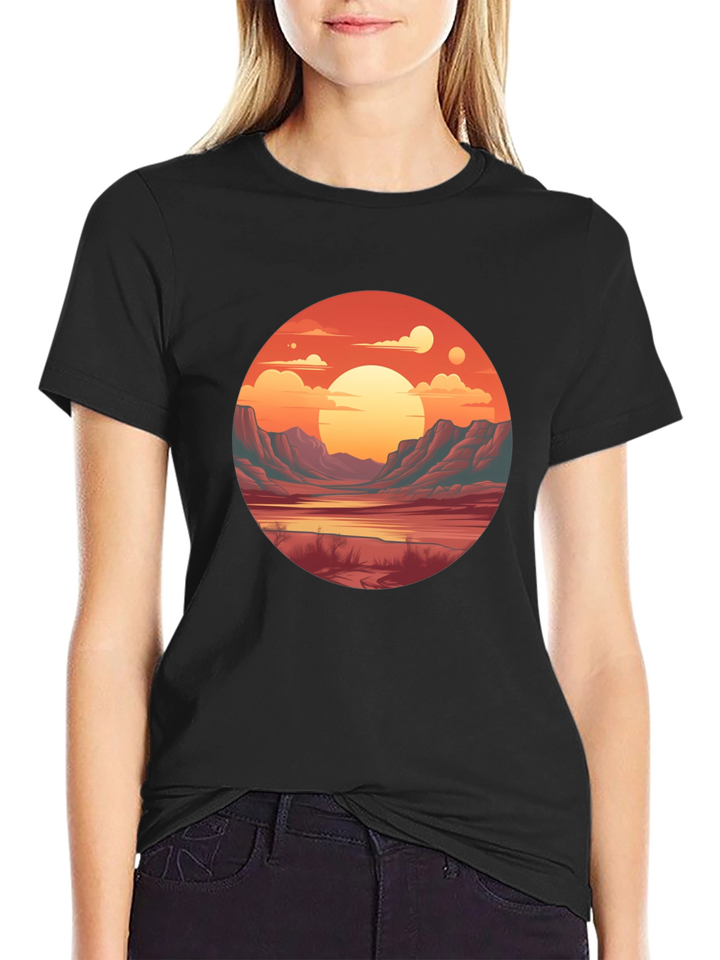Sunset Vista Graphic Tee - Unisex Comfort