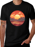 Sunset Vista Graphic Tee - Unisex Comfort