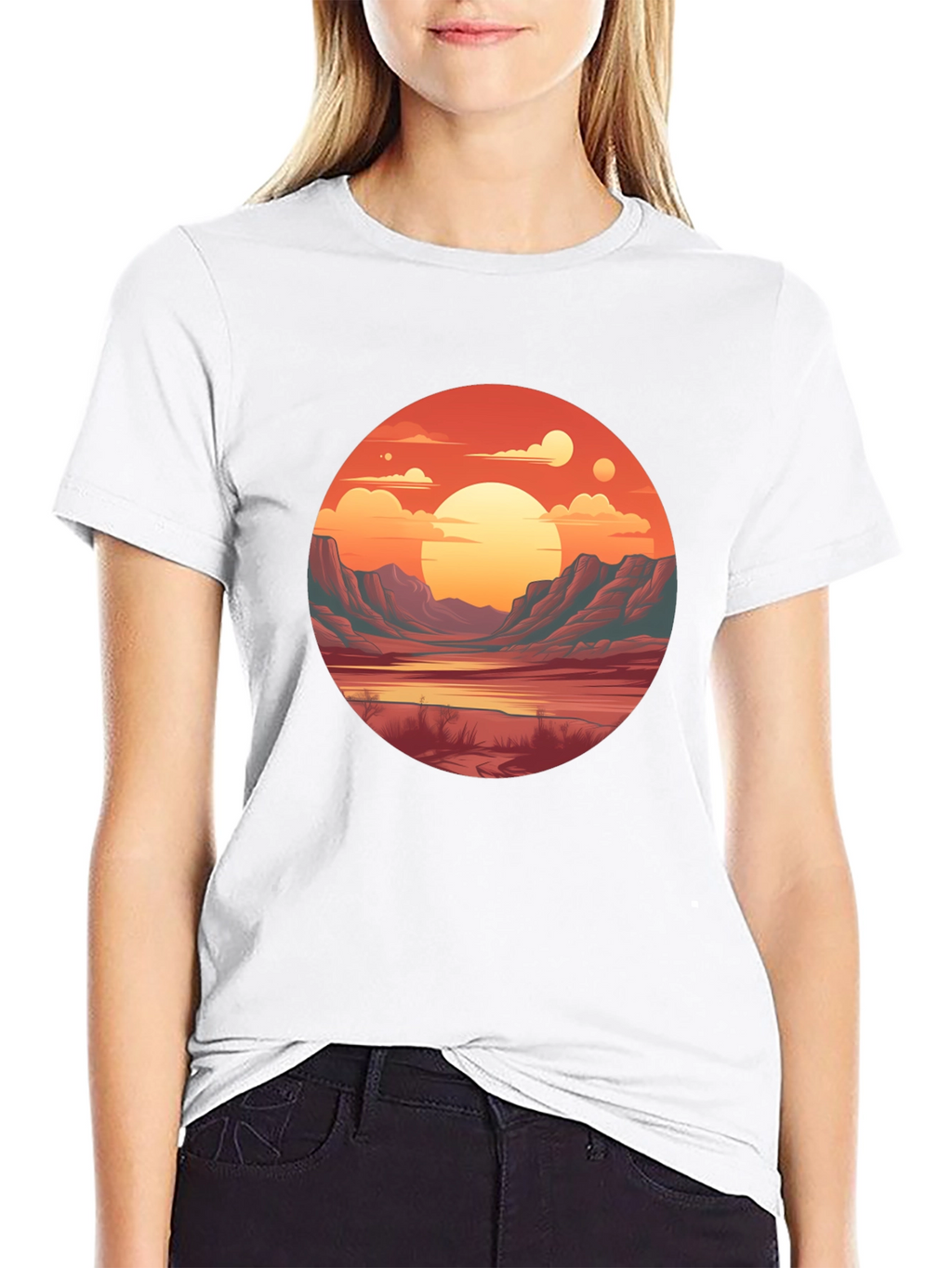 Sunset Vista Graphic Tee - Unisex Comfort