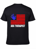 ABA Therapist USA Flag T-Shirt