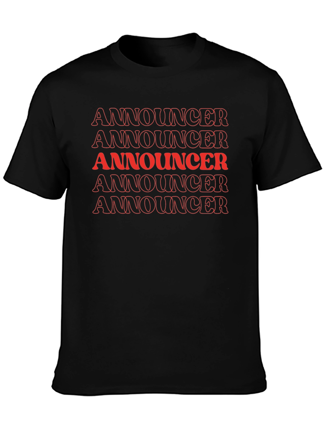 Announcer Graphic Tee - Black