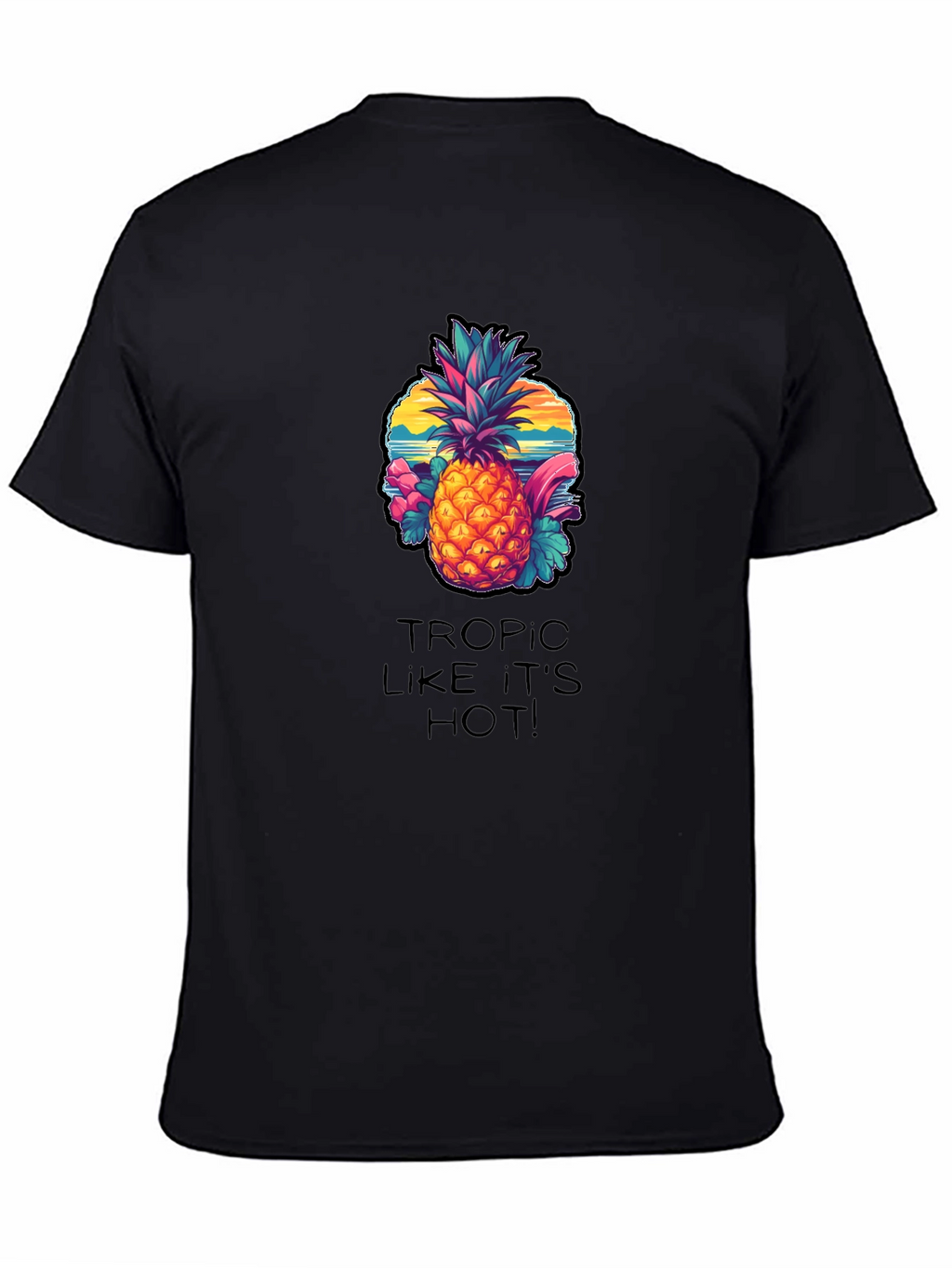 Tropical Pineapple Graphic Tee - Tropic Like Its Hot!