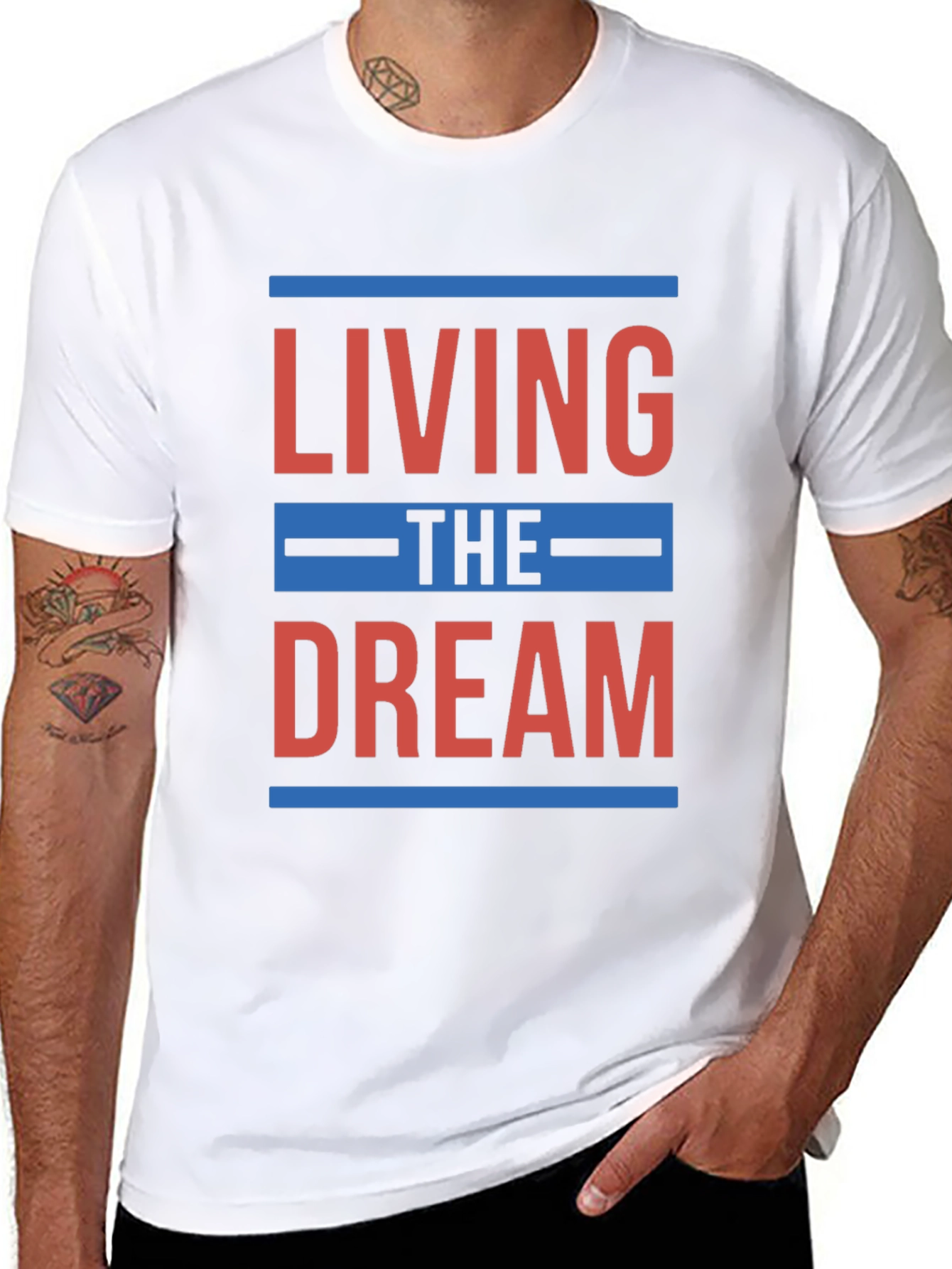 Living the Dream Graphic T-Shirt - Black