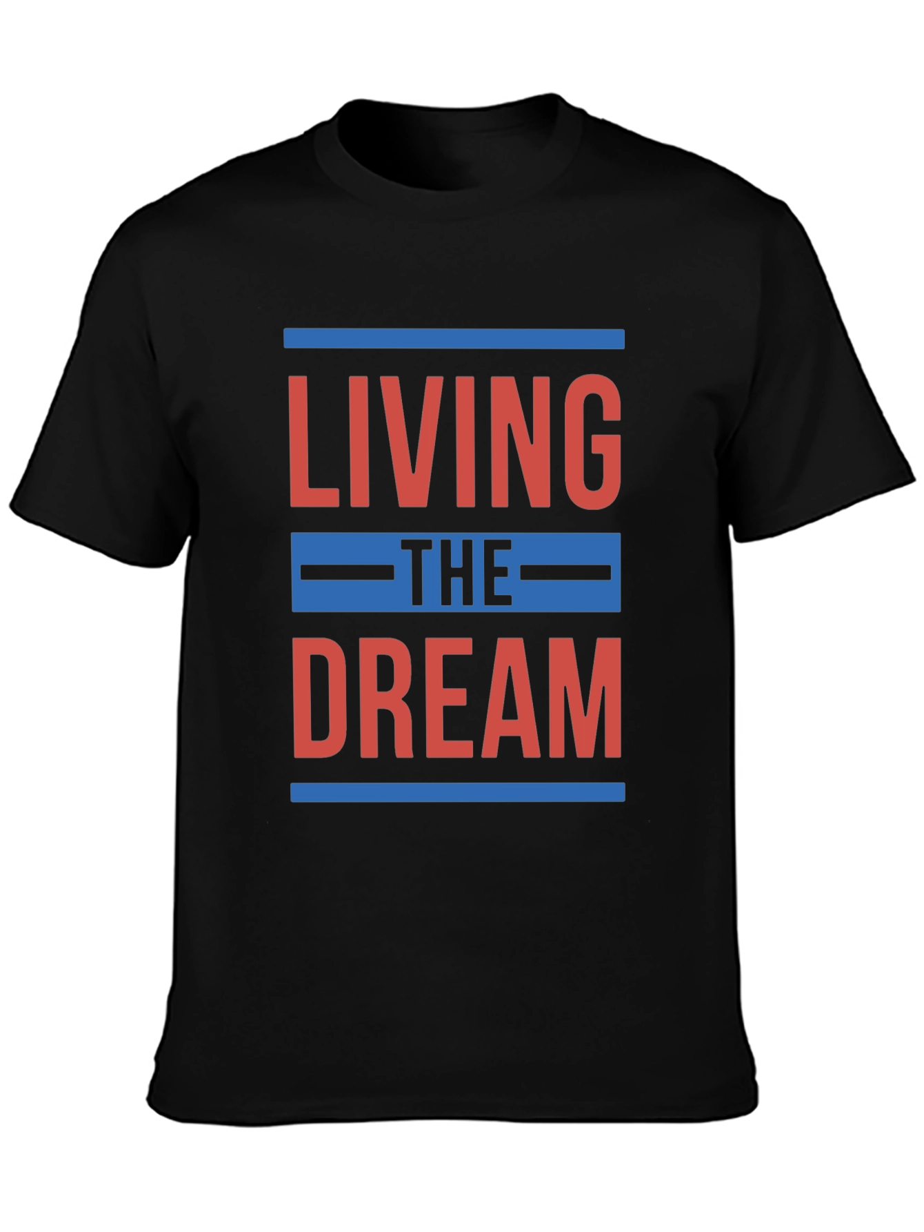Living the Dream Graphic T-Shirt - Black