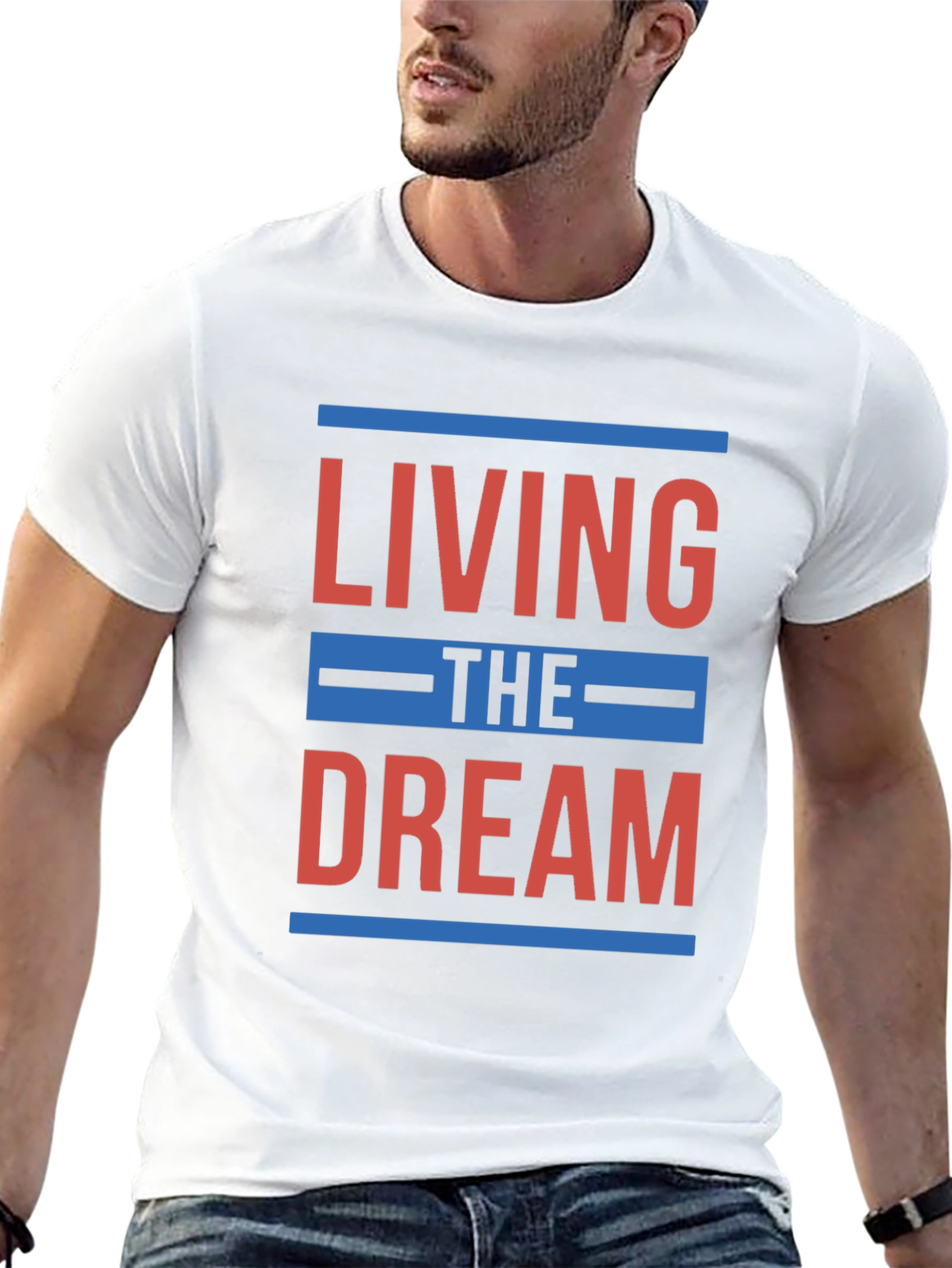 Living the Dream Graphic T-Shirt - Black