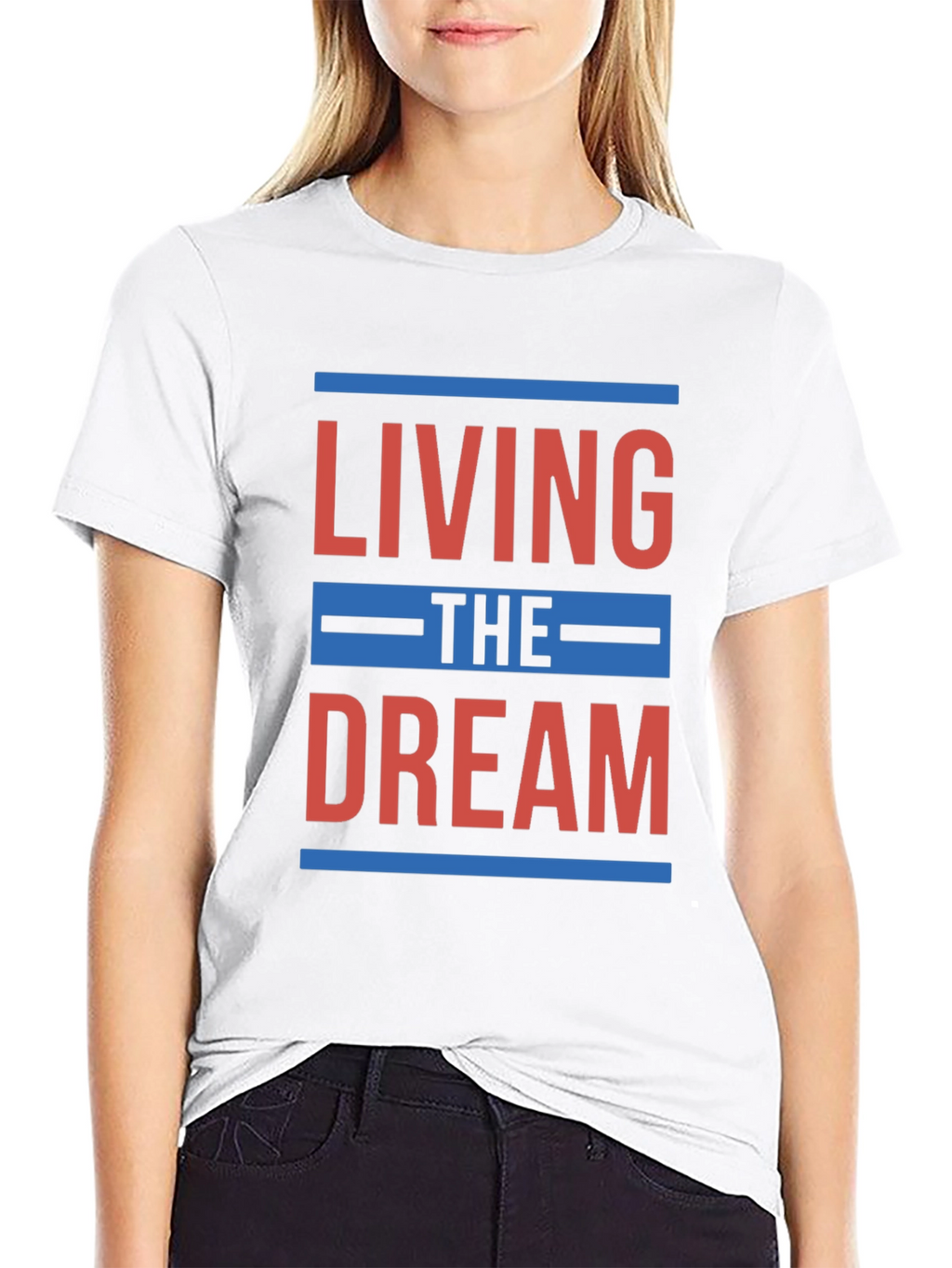 Living the Dream Graphic T-Shirt - Black