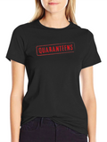 Quaranteens Graphic Print Black T-Shirt