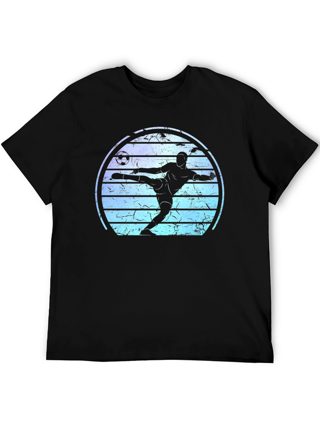 Soccer Player Graphic Tee - Retro Style
