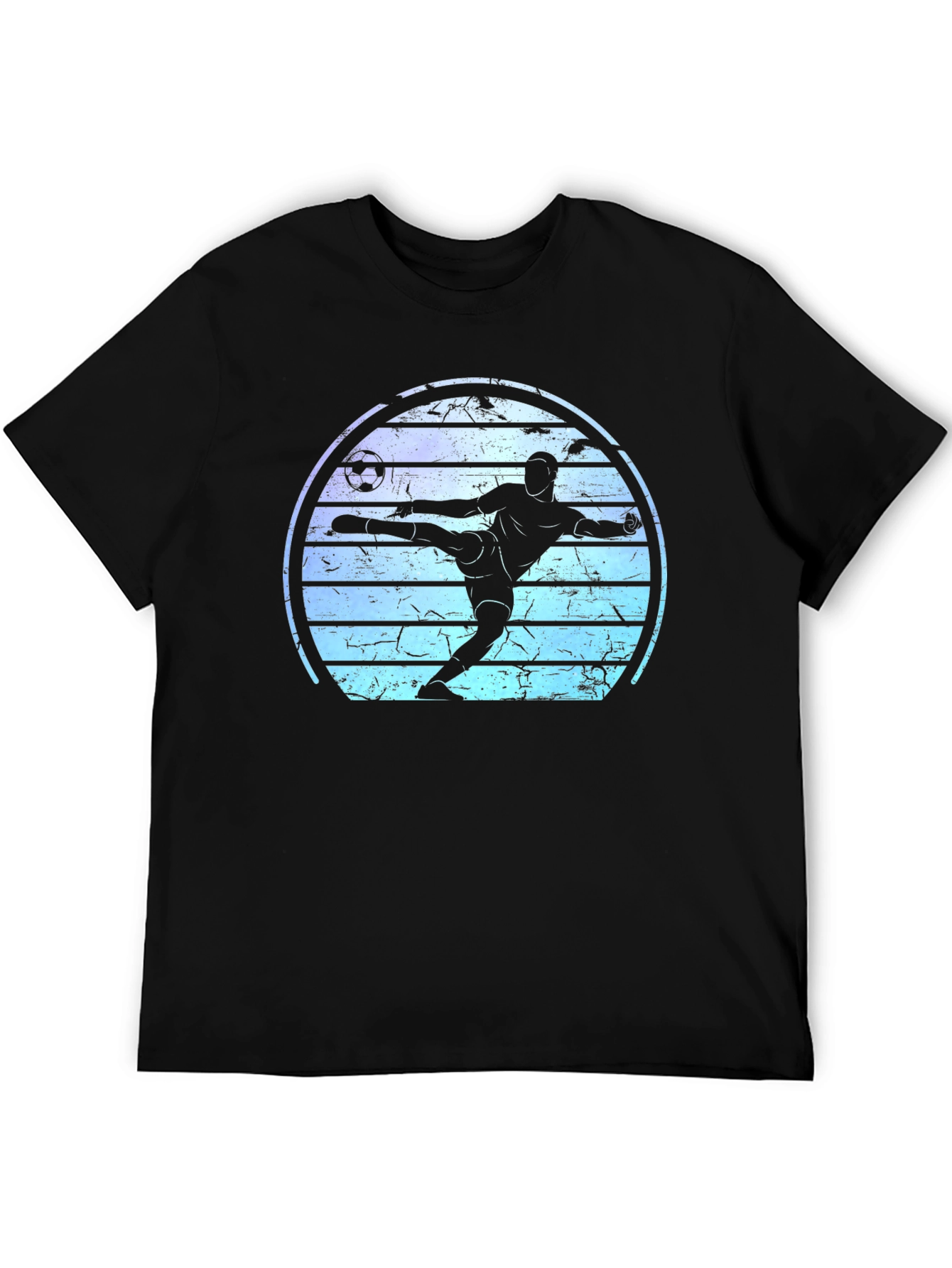 Soccer Player Graphic Tee - Retro Style