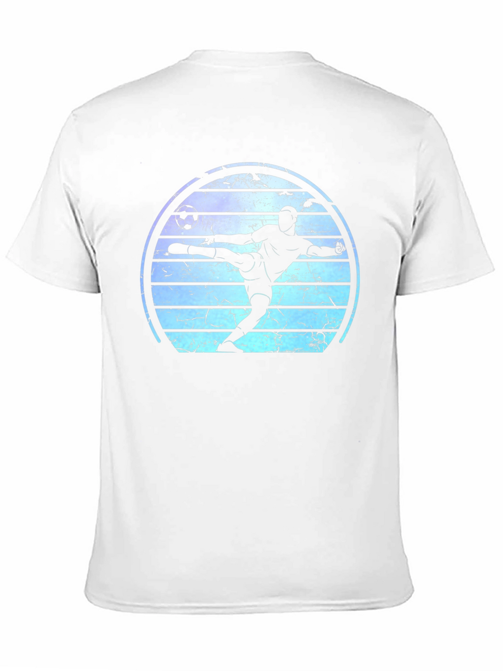 Soccer Player Graphic Tee - Retro Style