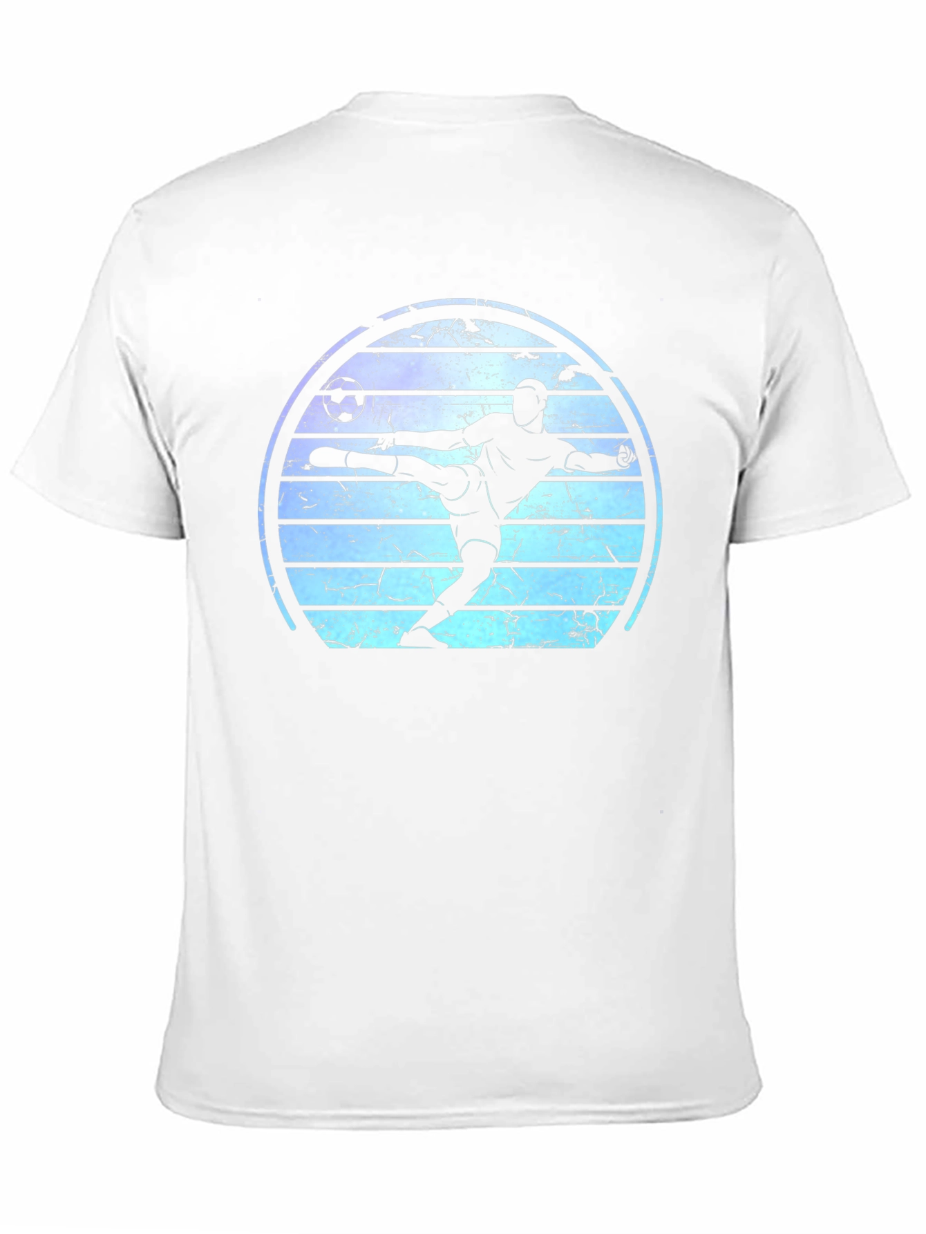 Soccer Player Graphic Tee - Retro Style