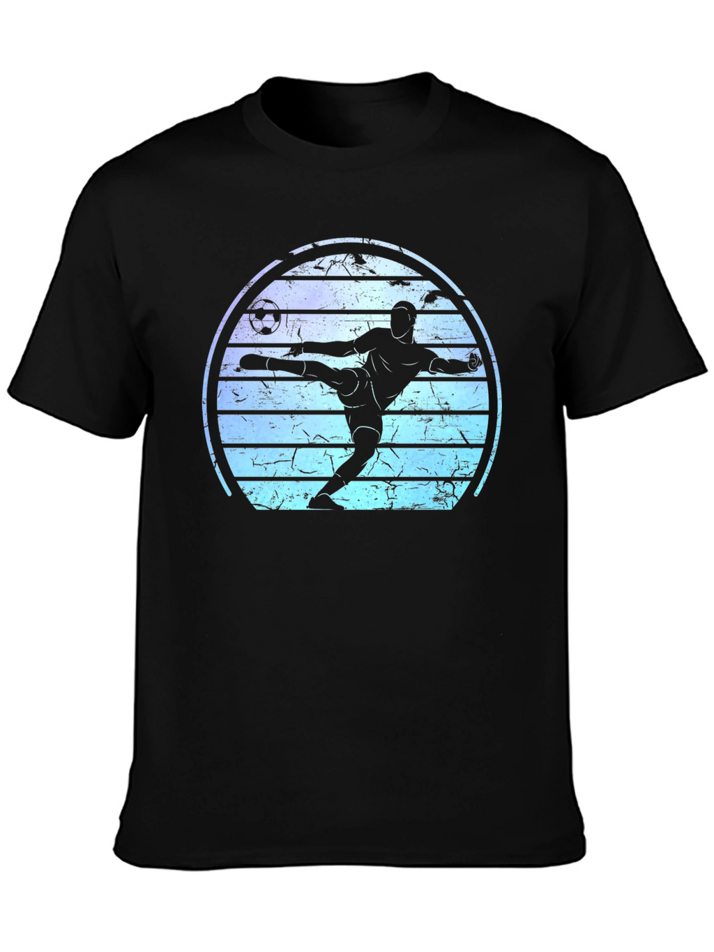Soccer Player Graphic Tee - Retro Style
