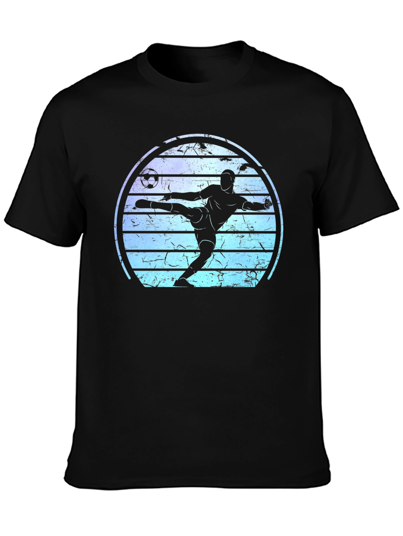Soccer Player Graphic Tee - Retro Style