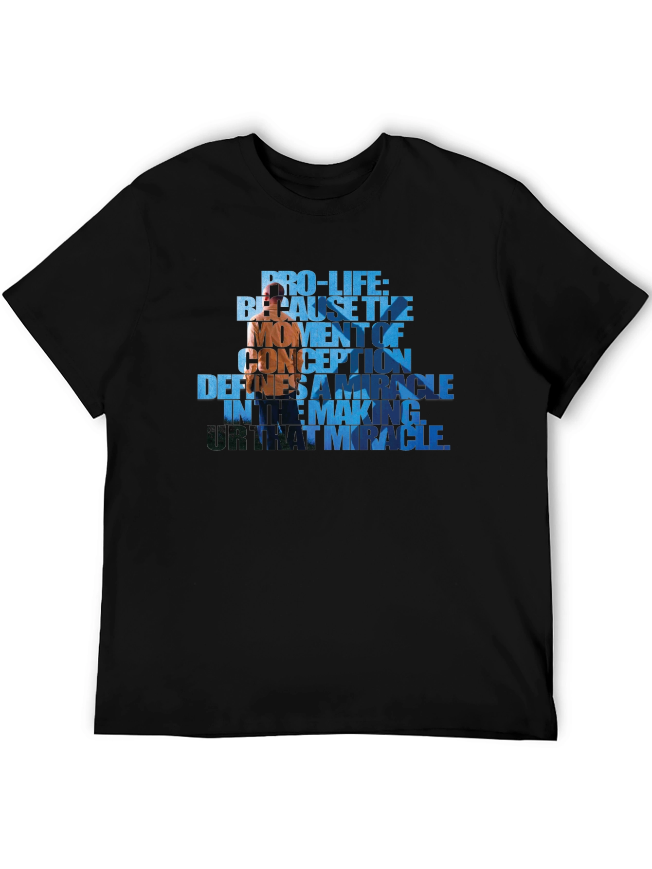 Pro-Life Graphic Tee - Because The Moment of Conception
