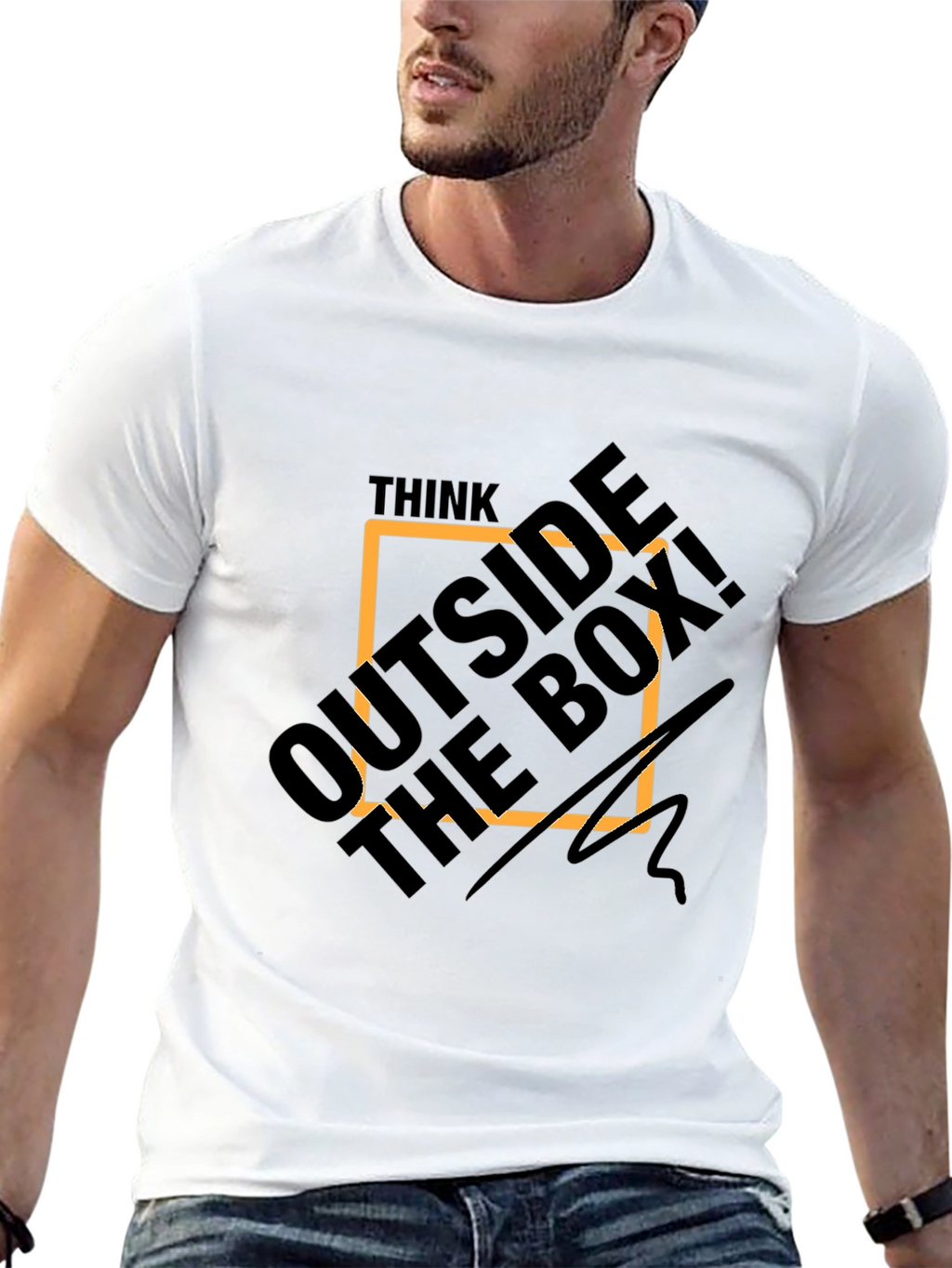 Think Outside the Box Graphic Tee