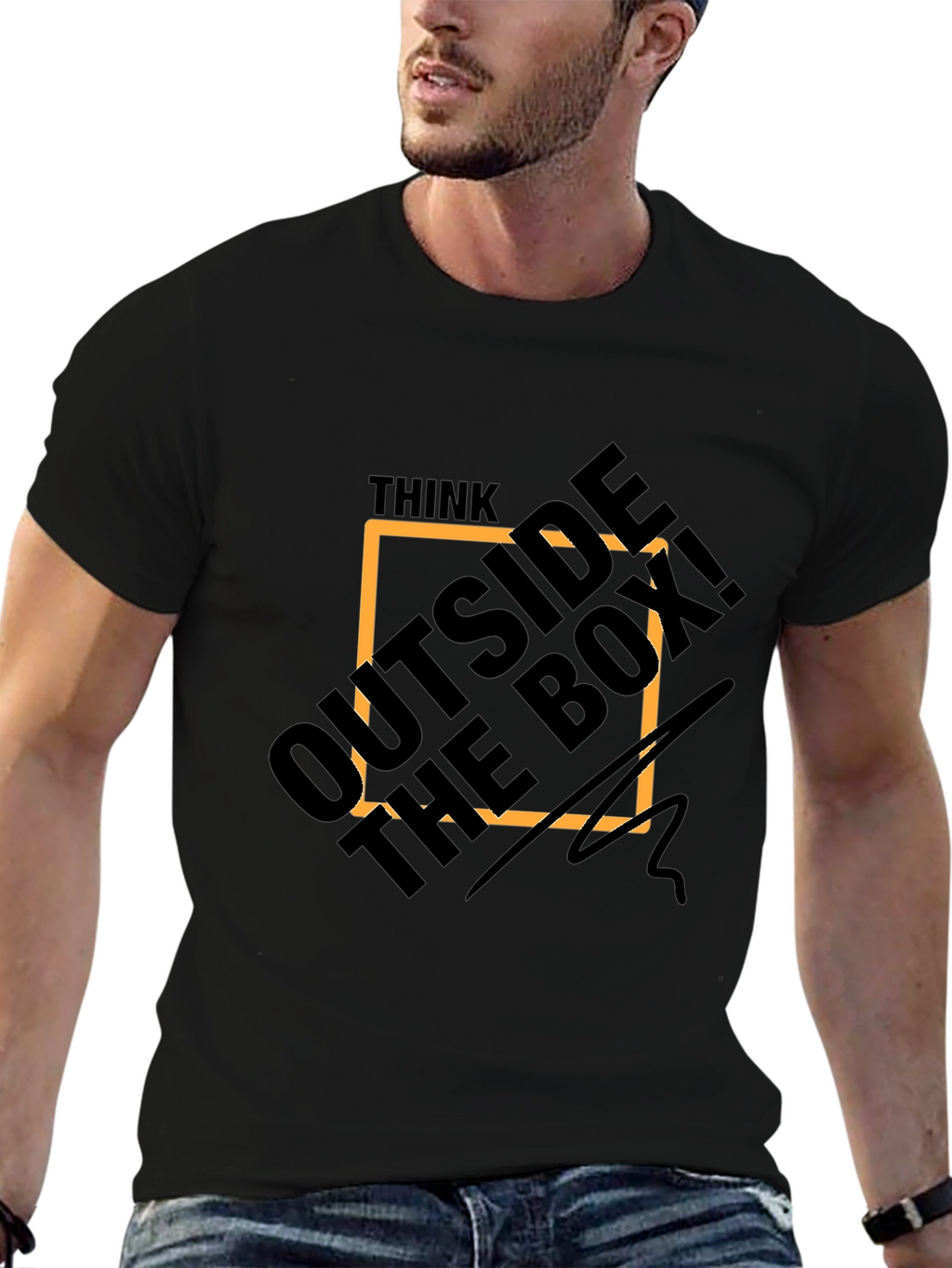 Think Outside the Box Graphic Tee