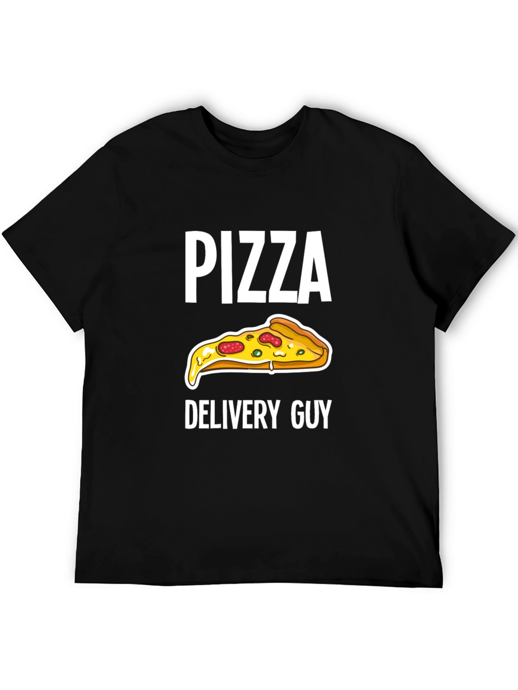 Pizza Delivery Guy Graphic Tee - Black