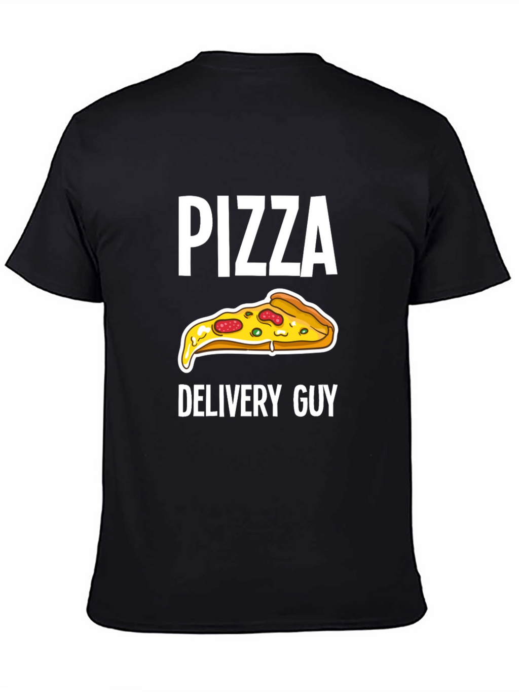 Pizza Delivery Guy Graphic Tee - Black